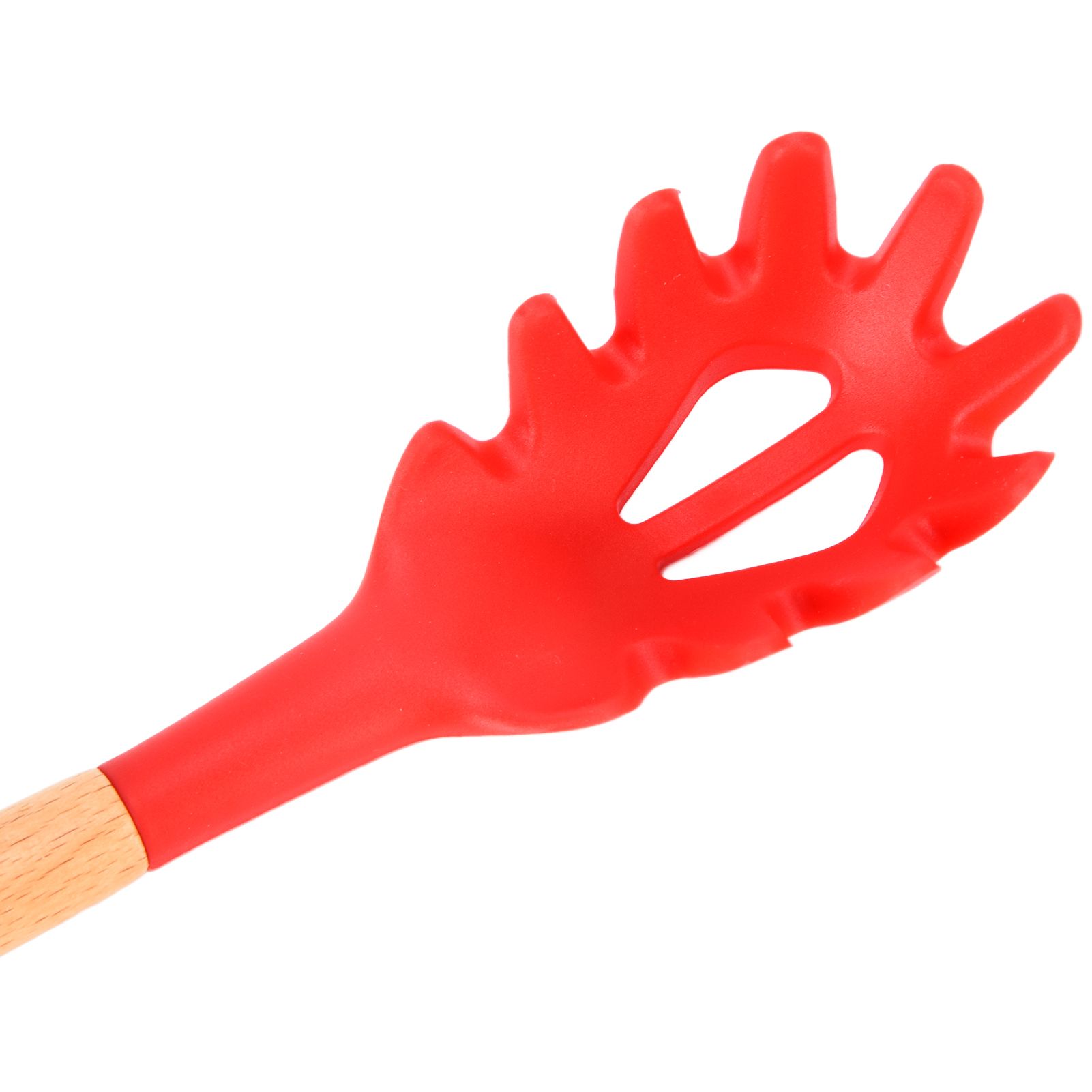 13Pcs Silicone Cooking Utensils Set Non Stick Spatula Shovel Wooden Handle view 15