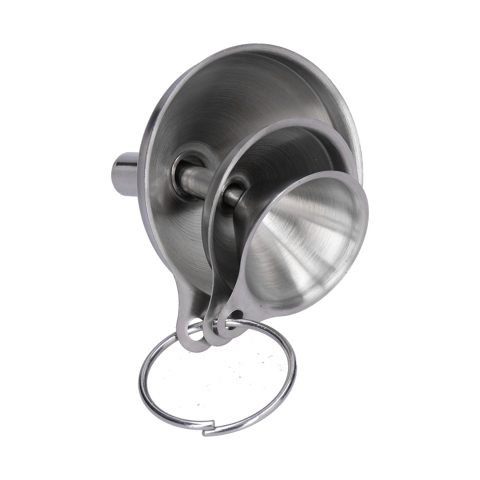 3Pcs Stainless Steel Funnel Filling Bottles Funnel Oil Leaking Separatory view 8