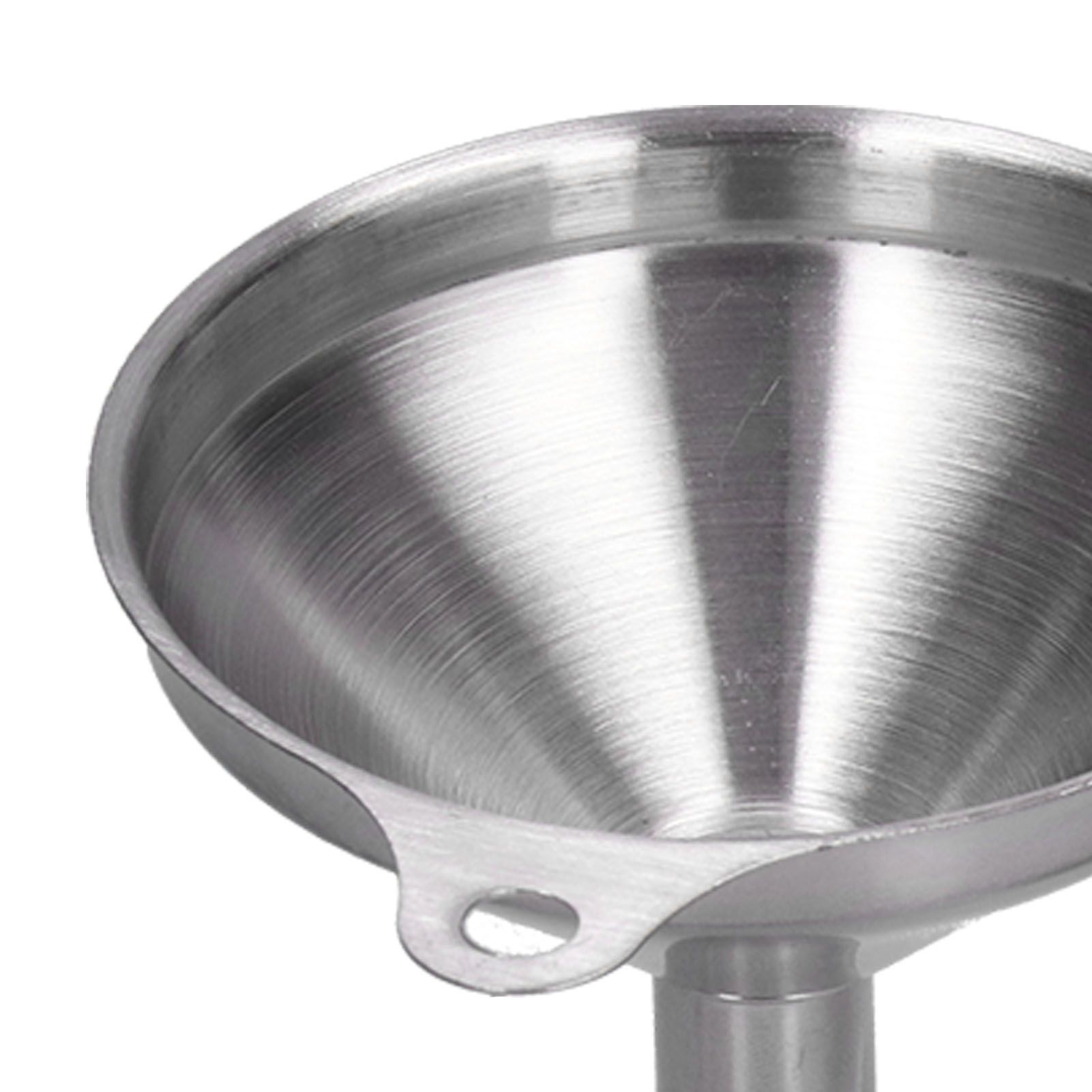 3Pcs Stainless Steel Funnel Filling Bottles Funnel Oil Leaking Separatory view 13