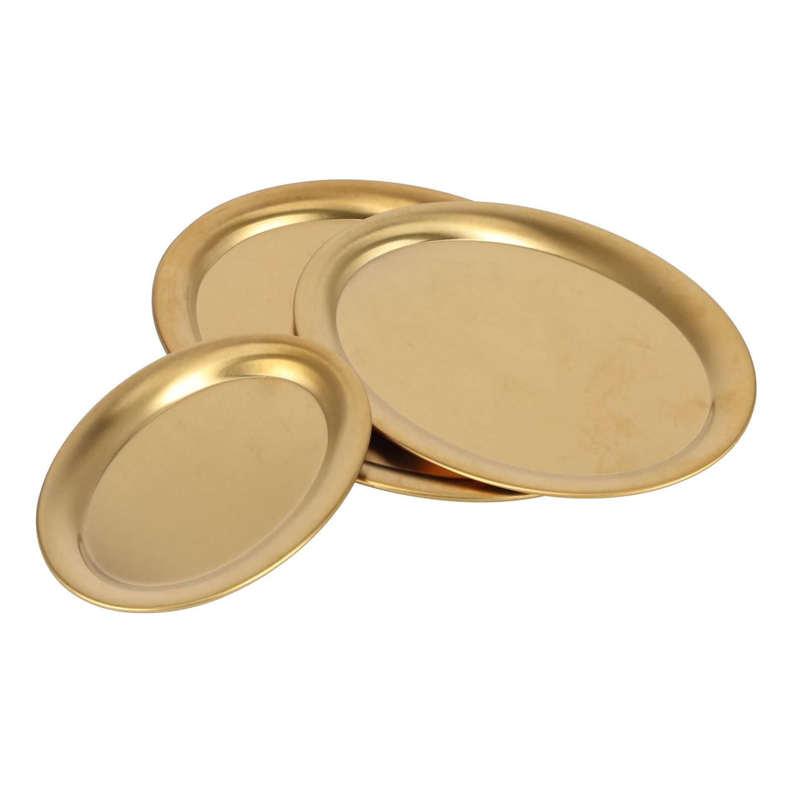 3pcs Stainless Steel Dessert Tray Mirror Polishing Process Snack Jewelry view 9