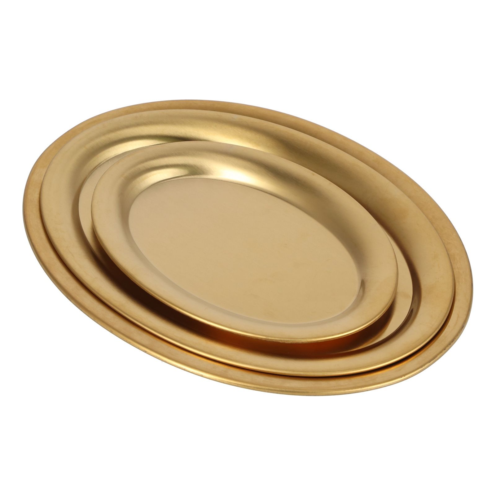 3pcs Stainless Steel Dessert Tray Mirror Polishing Process Snack Jewelry view 10