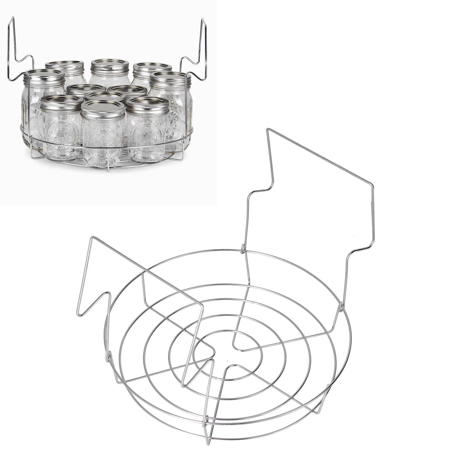 Stainless Steel Canning Rack Anti Rust Anti Scalding Foldable Contoured Steel view 11