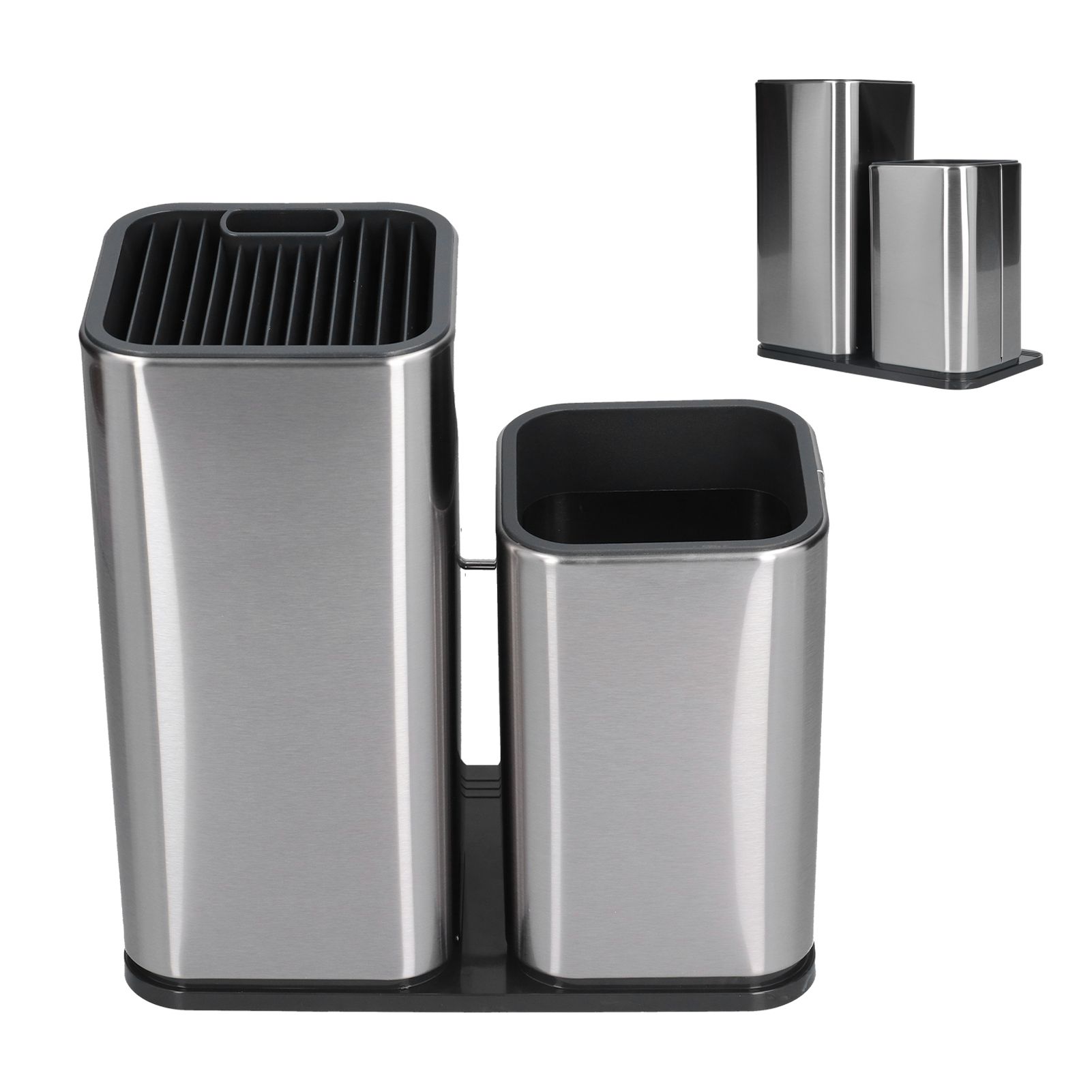 2 in 1 Knife Holder with Cutting Board Organizer Stainless Steel Kitchen view 7