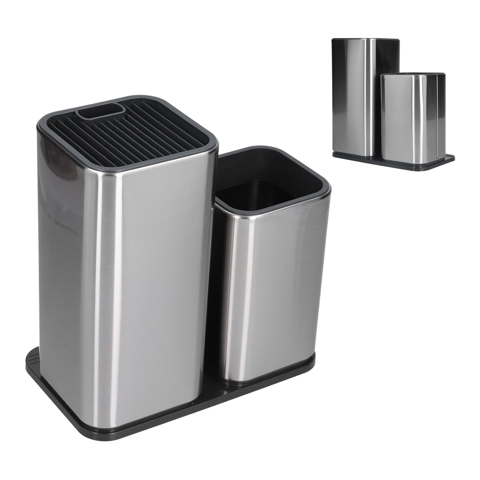 2 in 1 Knife Holder with Cutting Board Organizer Stainless Steel Kitchen view 10