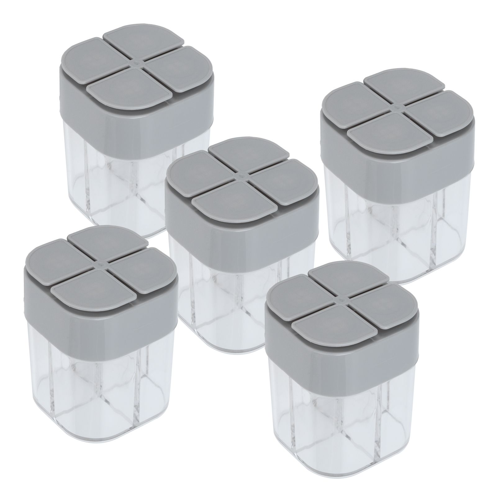 5pcs 4 in 1 Spice Container Seasoning Spice Shaker with Sealed Lid for Home view 2
