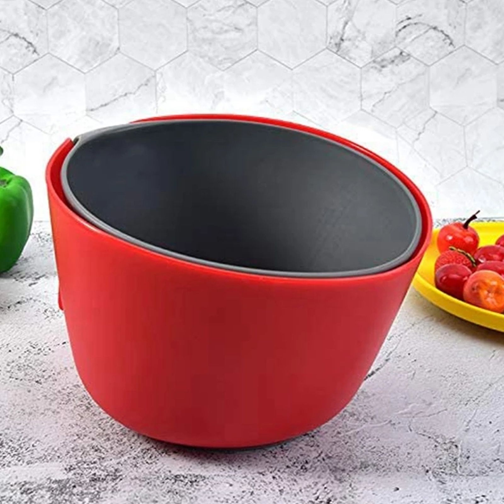 Plastic Strainer 2 in 1 Double Layer Detachable Large Capacity High Durability view 11