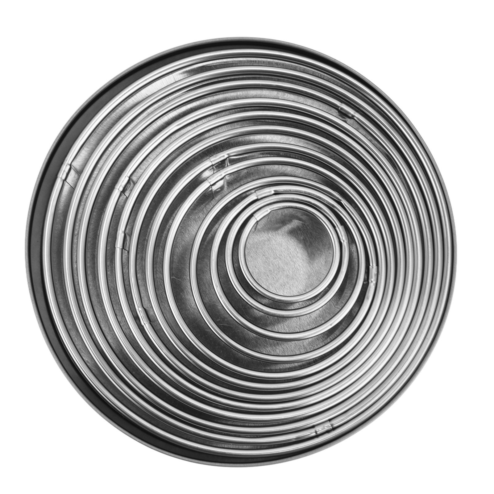 12pcs Portable Round Cookie Molds Mousse Cake Ring Mould Stainless Steel view 13