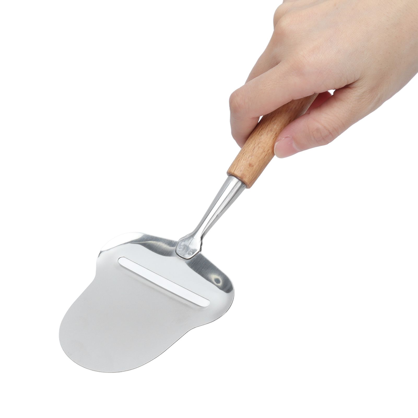 Wood Handle Cheese Spatula Stainless Steel Adjustable Thickness Cheese Planer view 15