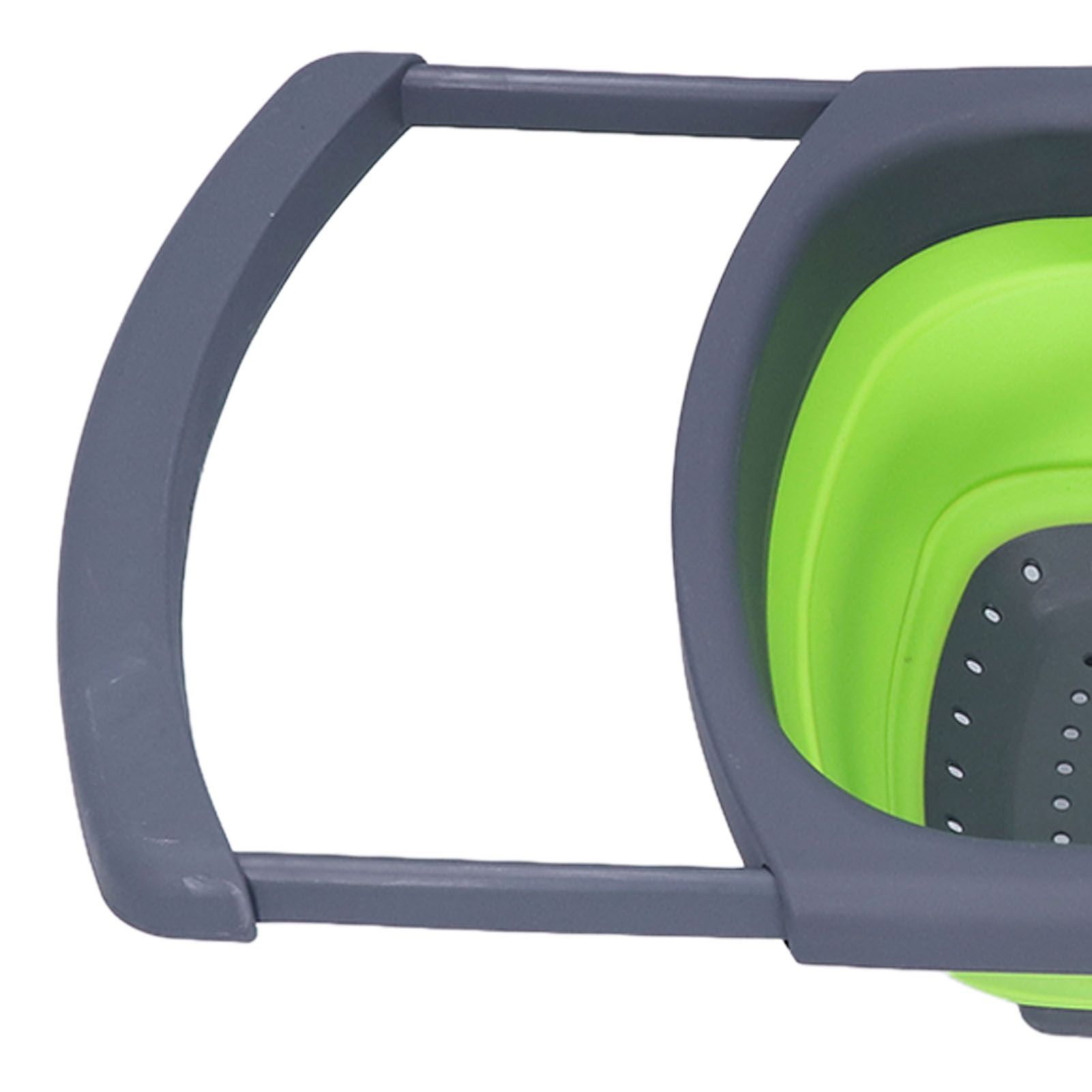 Green Foldable Drain Basket Silicone Collapsible Fruit Vegetable Wash Strainer view 15
