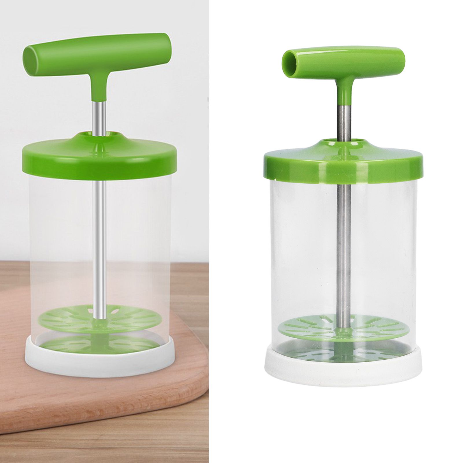 Manual Milk Frother Creamer DIY Hand Cream Mixer Cake Hand Pump Frother for view 12