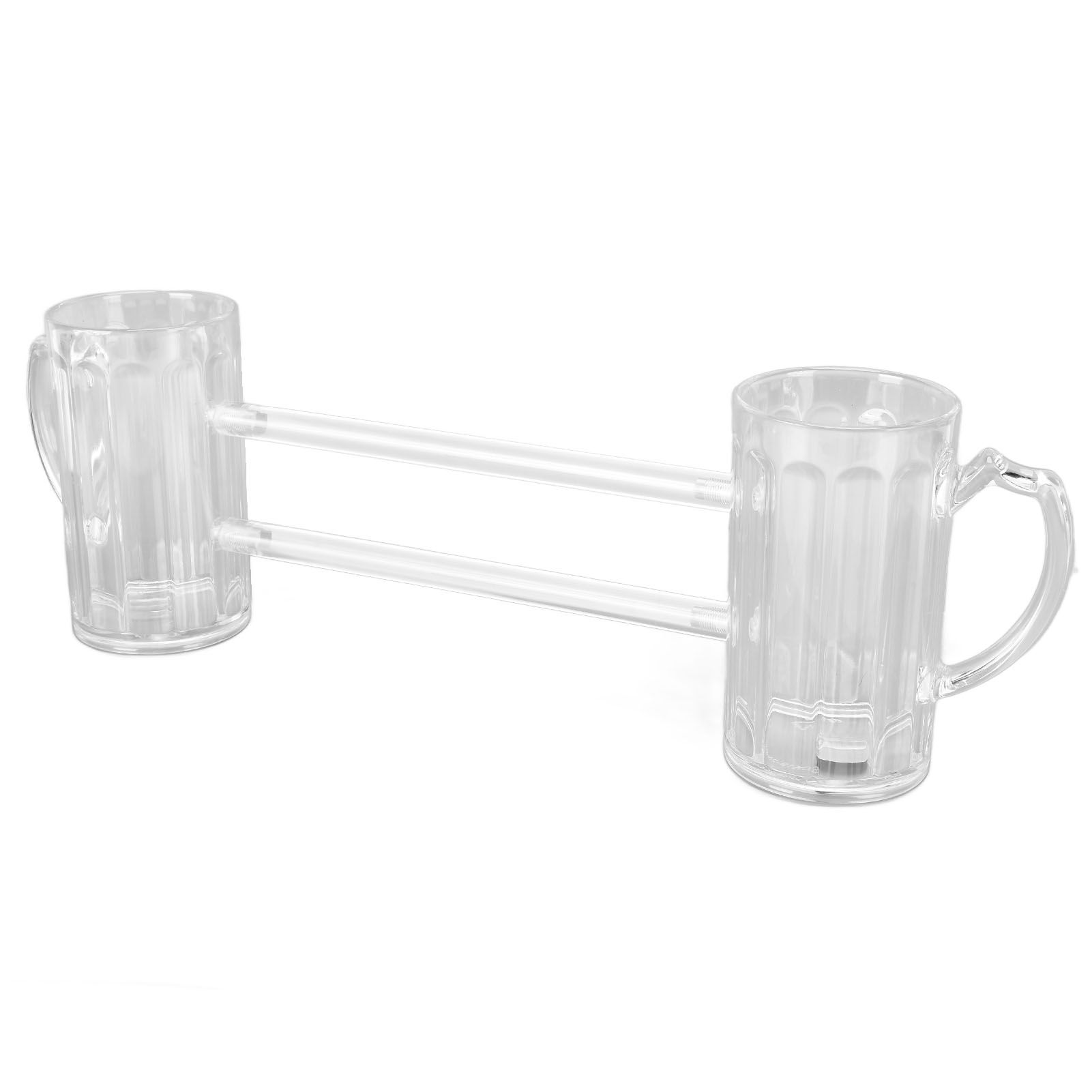 Beer Mug Siamese Anti Drop Exquisite Ergonomics Handle Glass Beer Stein with view 6