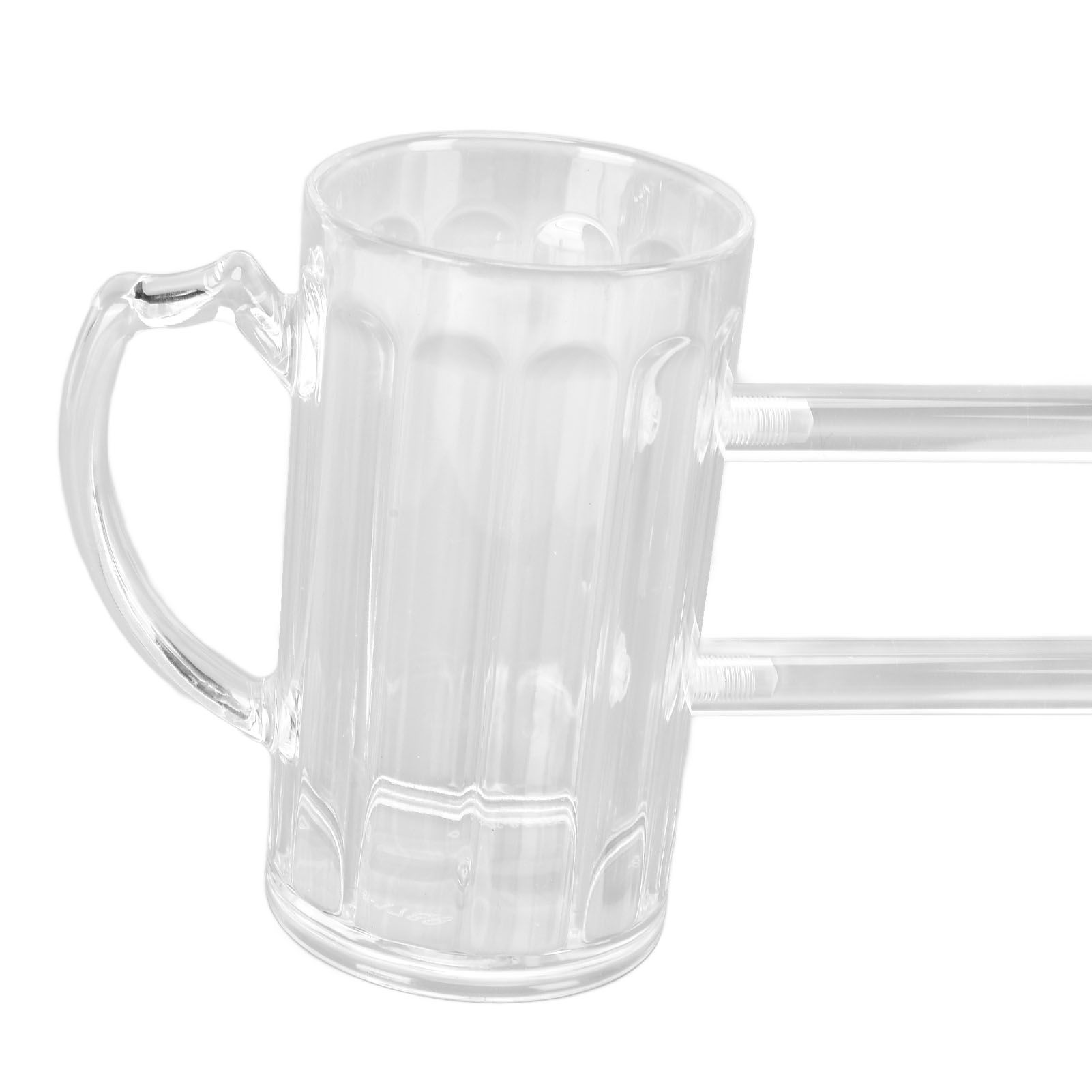 Beer Mug Siamese Anti Drop Exquisite Ergonomics Handle Glass Beer Stein with view 13