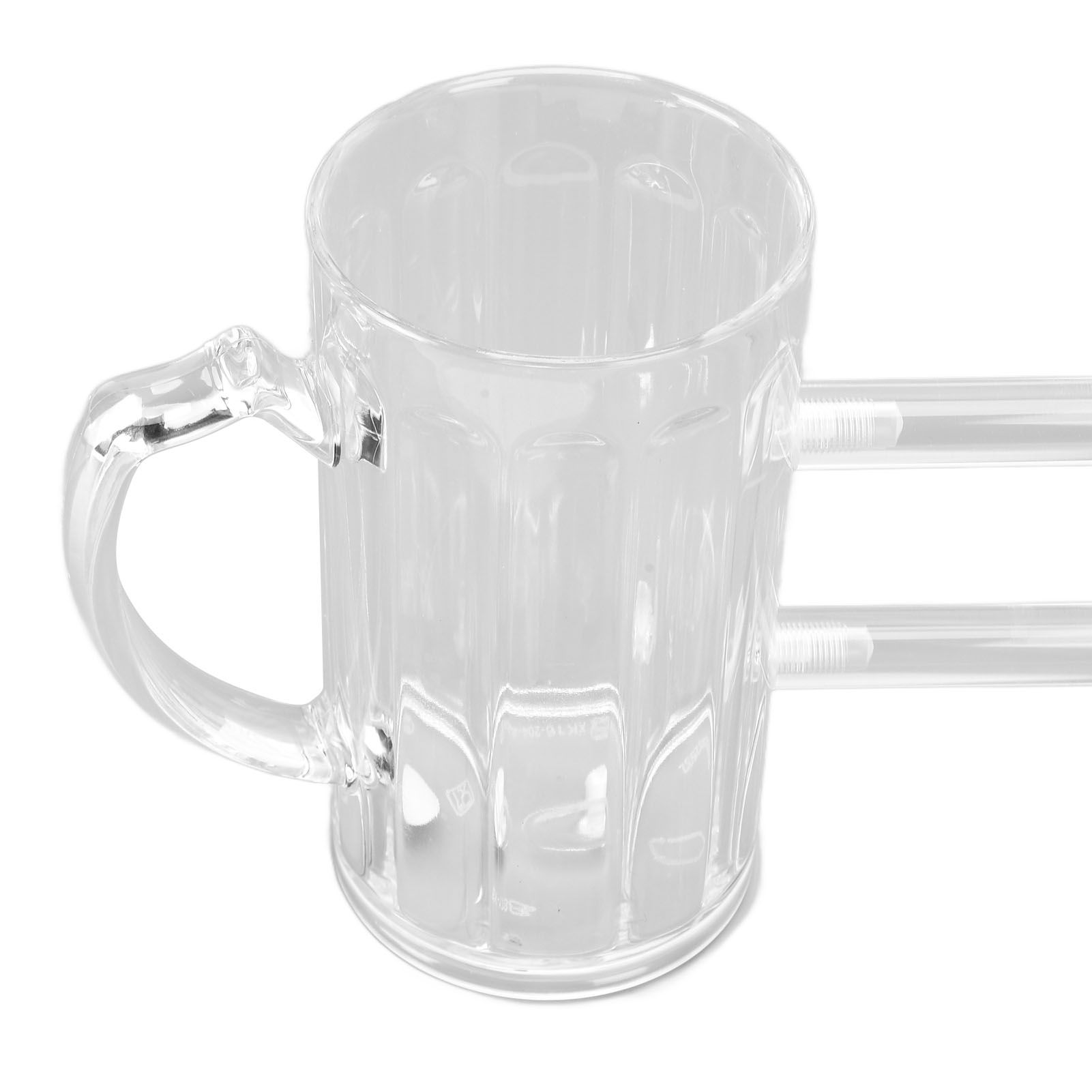 Beer Mug Siamese Anti Drop Exquisite Ergonomics Handle Glass Beer Stein with view 15