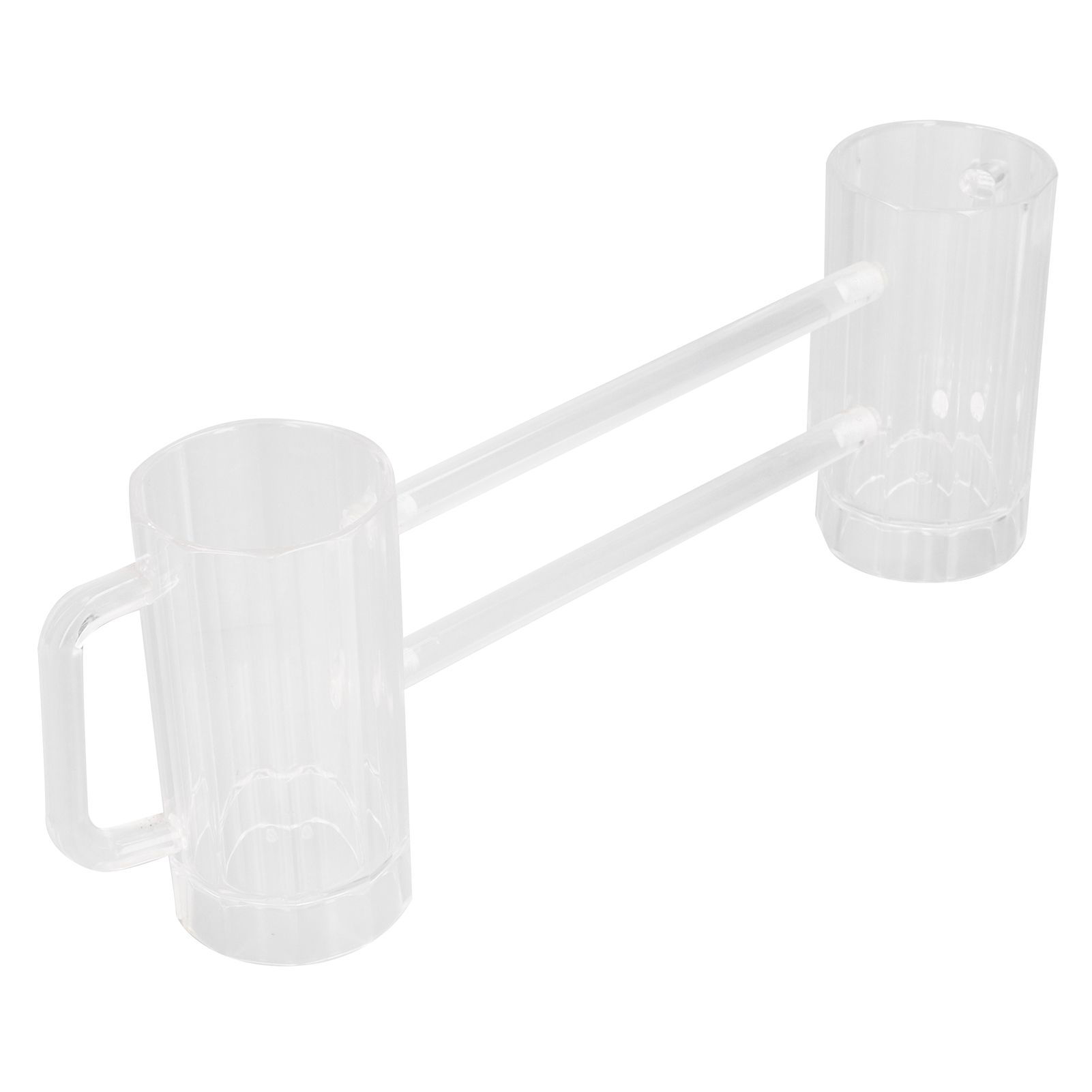 Beer Mug Acrylic Double Conjoined Beer Glass with Handle for Bar KTV Game view 5
