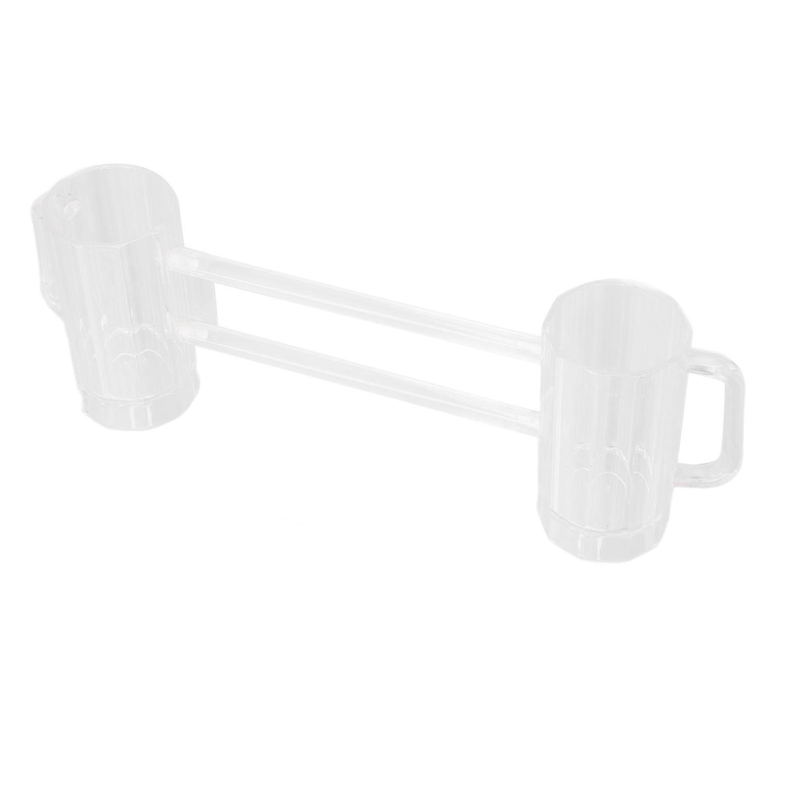 Beer Mug Acrylic Double Conjoined Beer Glass with Handle for Bar KTV Game view 9