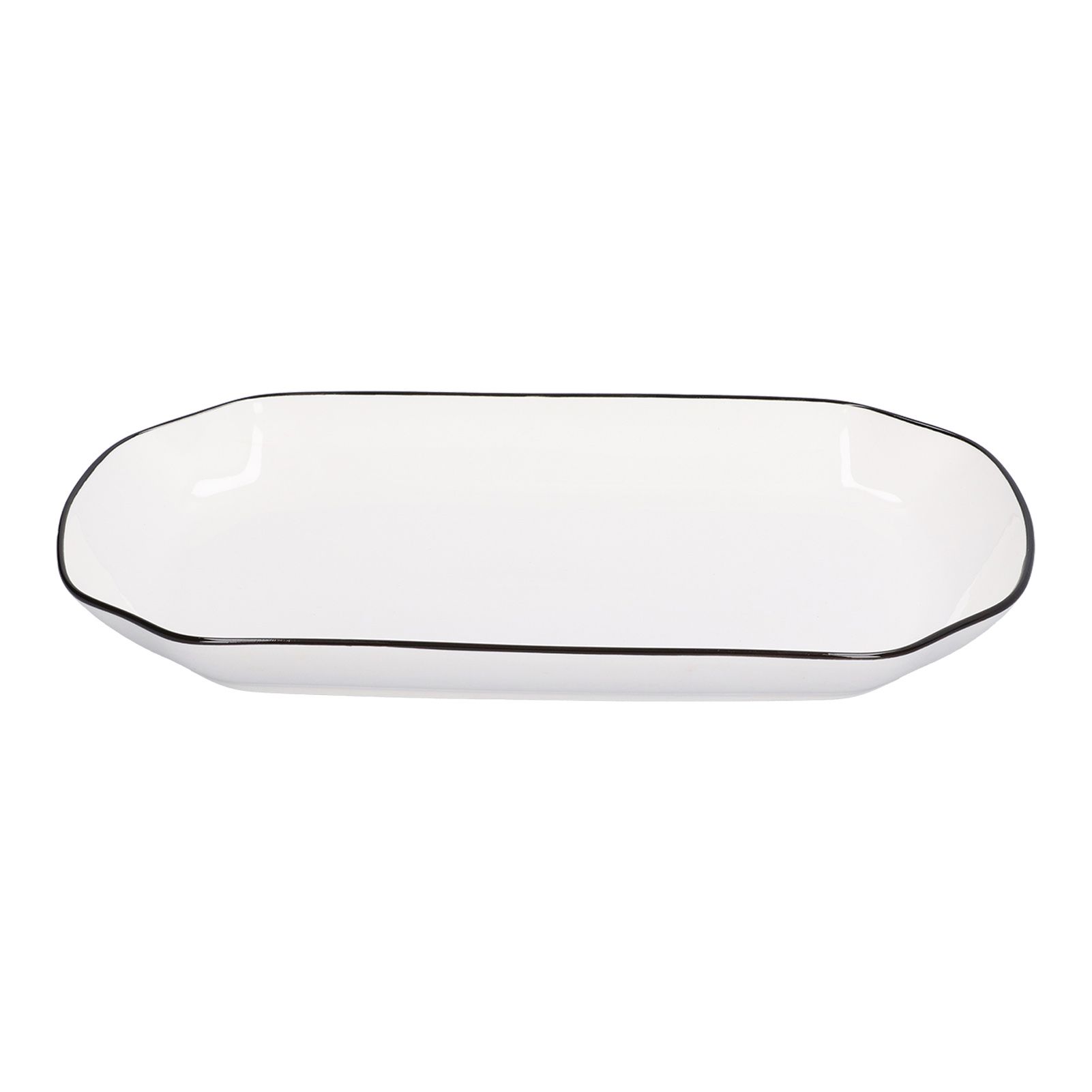 12in Dinner Plate Dish 550ml White Ceramic Noodle Soup Fish Plate Kitchen view 2