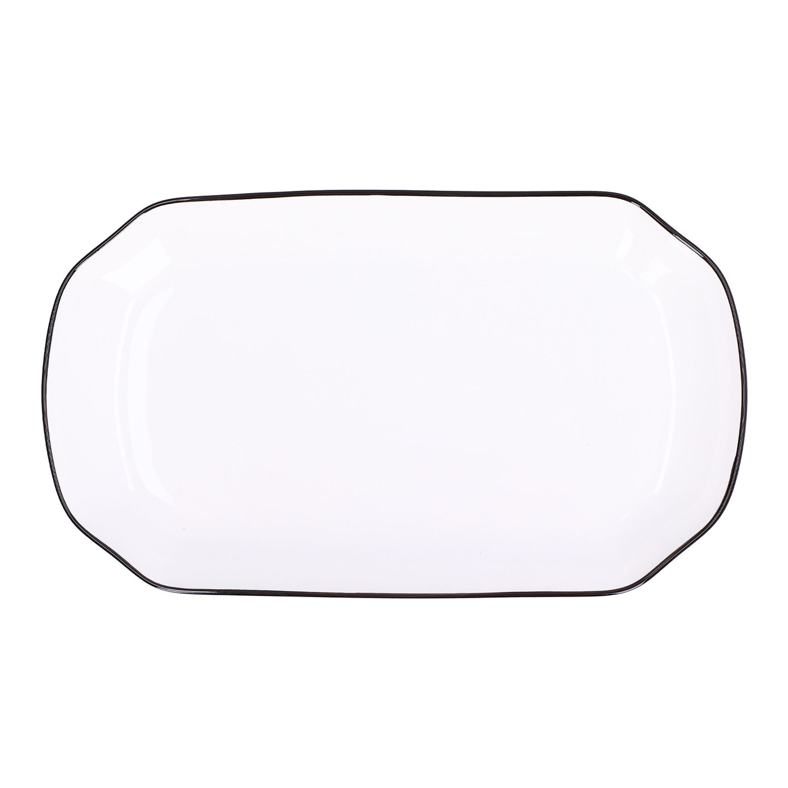 12in Dinner Plate Dish 550ml White Ceramic Noodle Soup Fish Plate Kitchen view 3