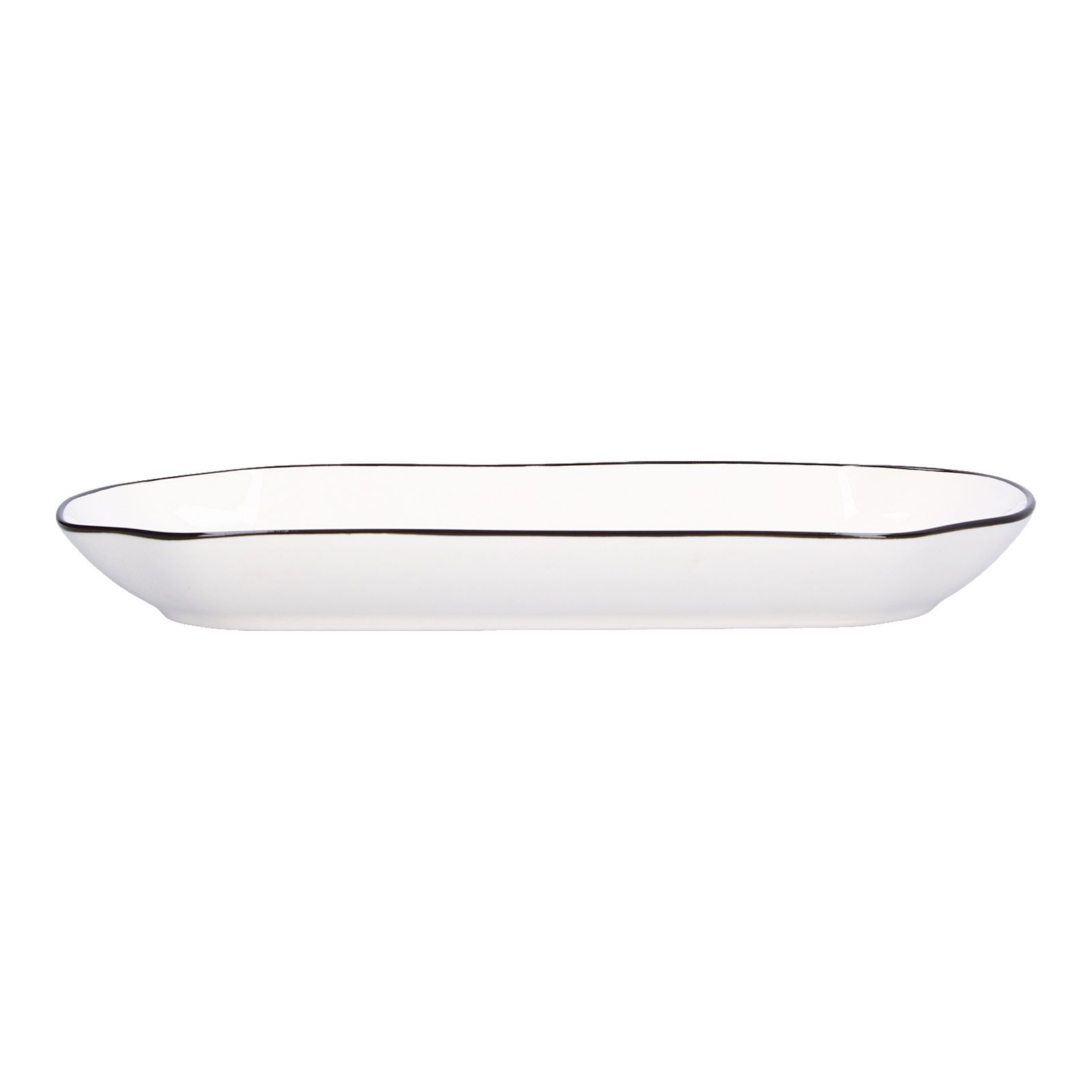 12in Dinner Plate Dish 550ml White Ceramic Noodle Soup Fish Plate Kitchen view 4