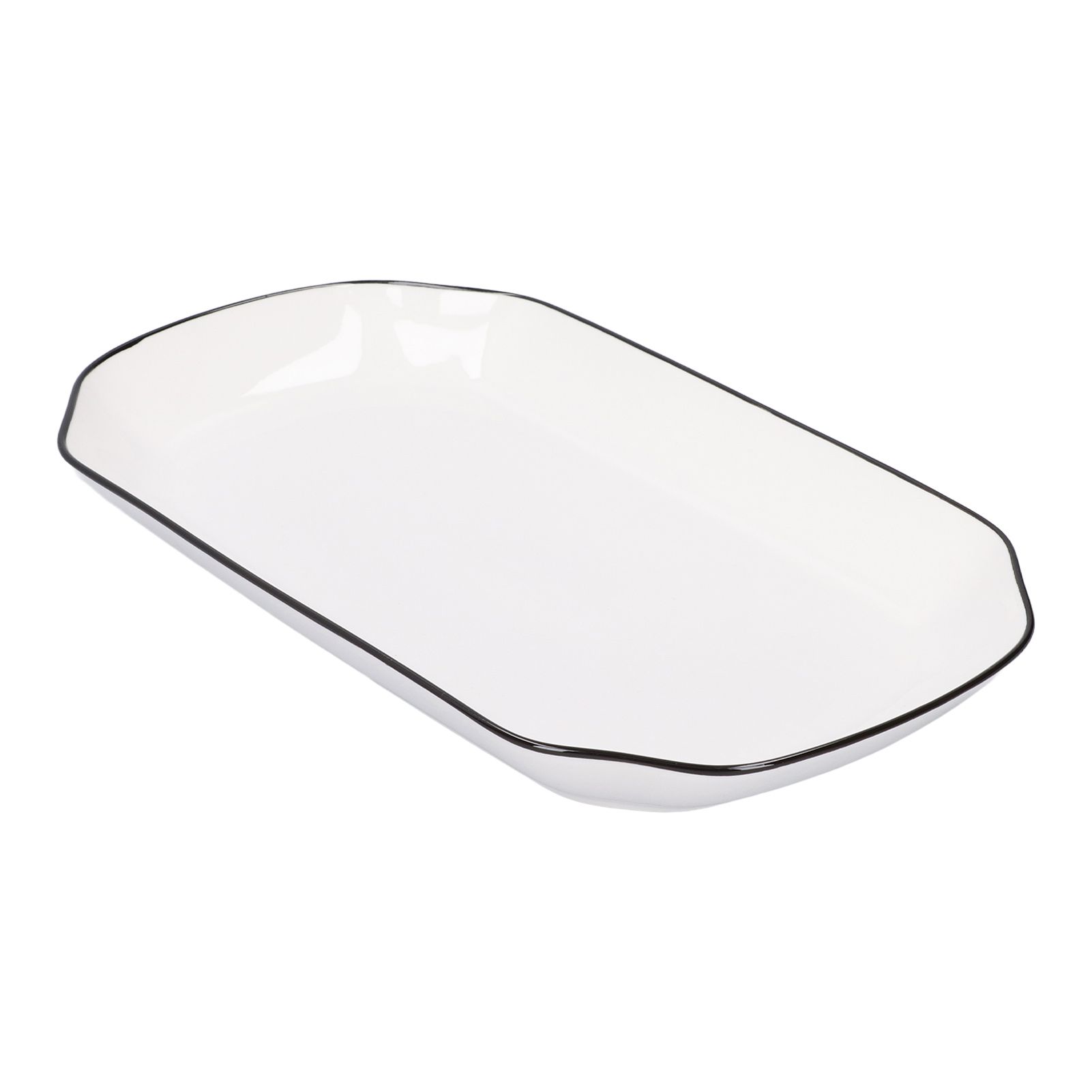 12in Dinner Plate Dish 550ml White Ceramic Noodle Soup Fish Plate Kitchen view 6