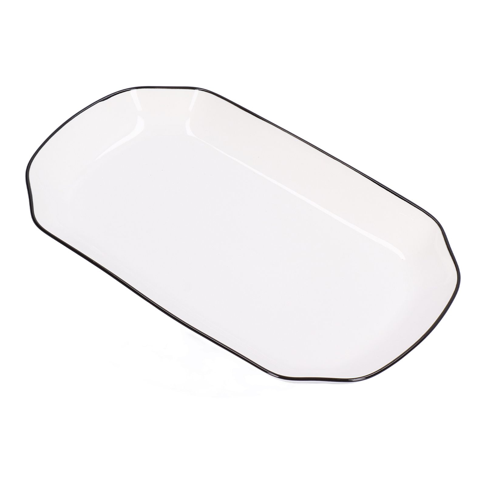 12in Dinner Plate Dish 550ml White Ceramic Noodle Soup Fish Plate Kitchen view 8