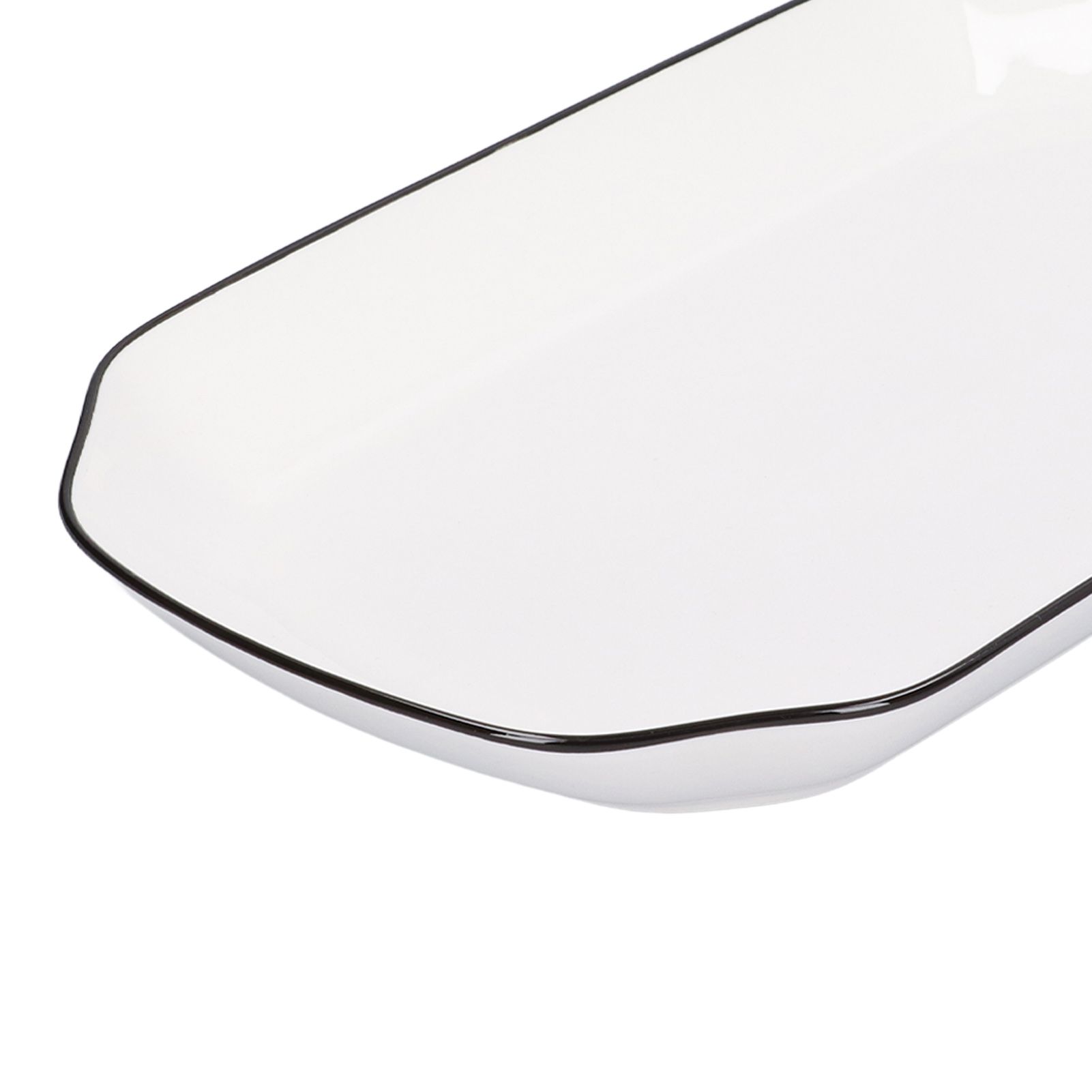 12in Dinner Plate Dish 550ml White Ceramic Noodle Soup Fish Plate Kitchen view 13
