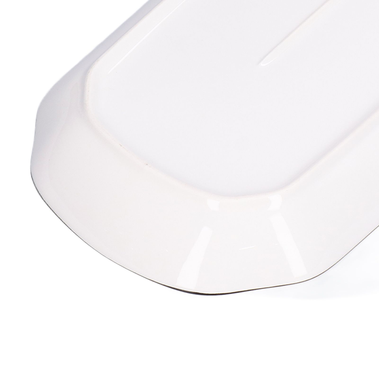 12in Dinner Plate Dish 550ml White Ceramic Noodle Soup Fish Plate Kitchen view 14