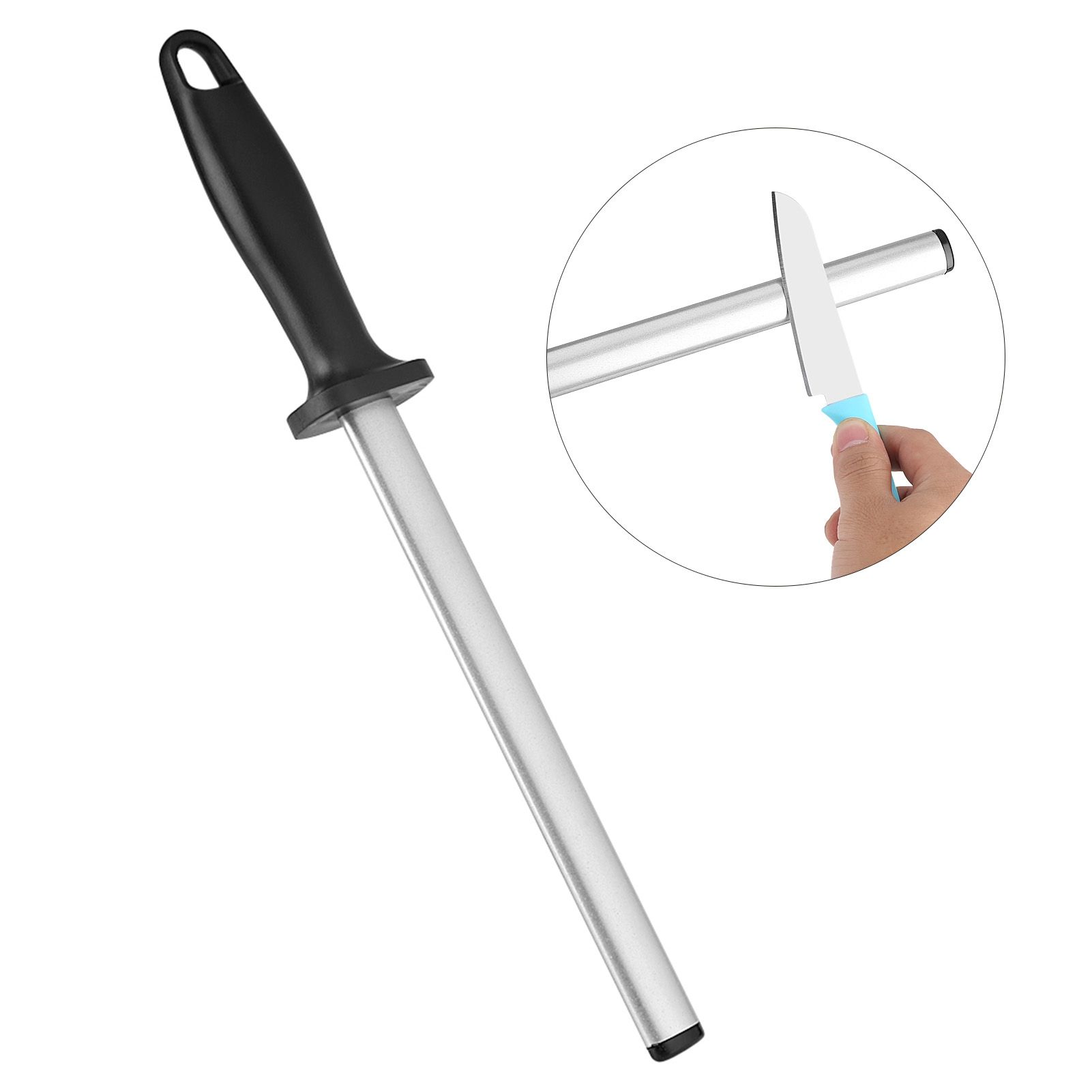 Sharpening Steel Quick Sharpening Humanized Handle High Hardness Kitchen Wear view 12