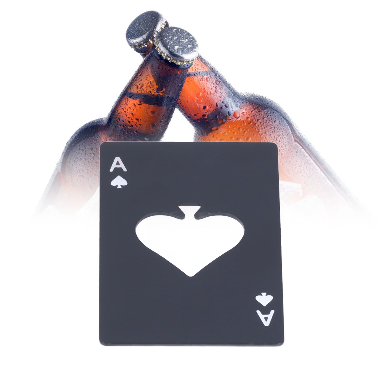 Bottle Opener Innovative Poker Card Shape Stainless Steel Wine Beer Caps view 12