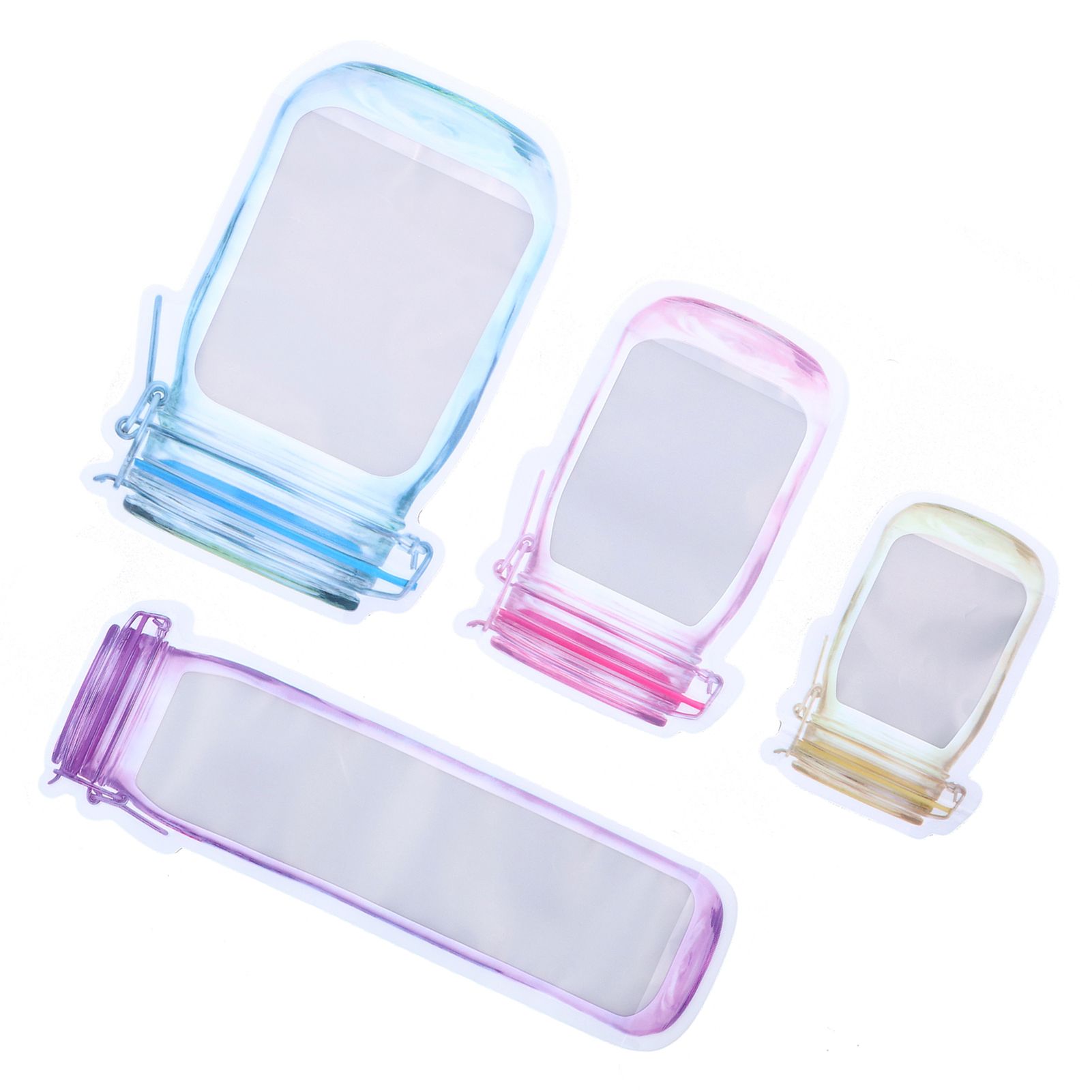 40Pcs Reusable Food Storage Bags Good Leakproofness Large Capacity Zipper view 3