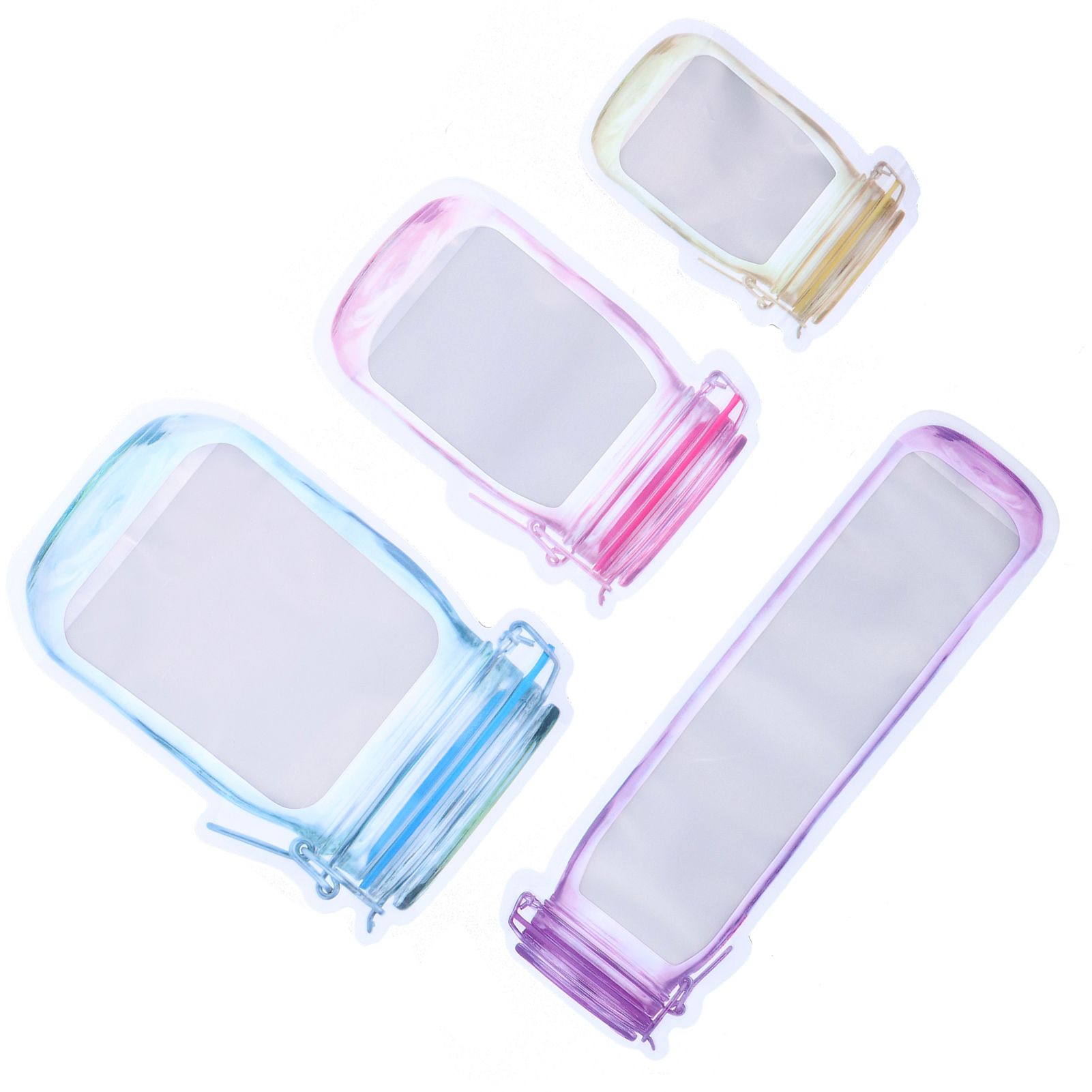 40Pcs Reusable Food Storage Bags Good Leakproofness Large Capacity Zipper view 4