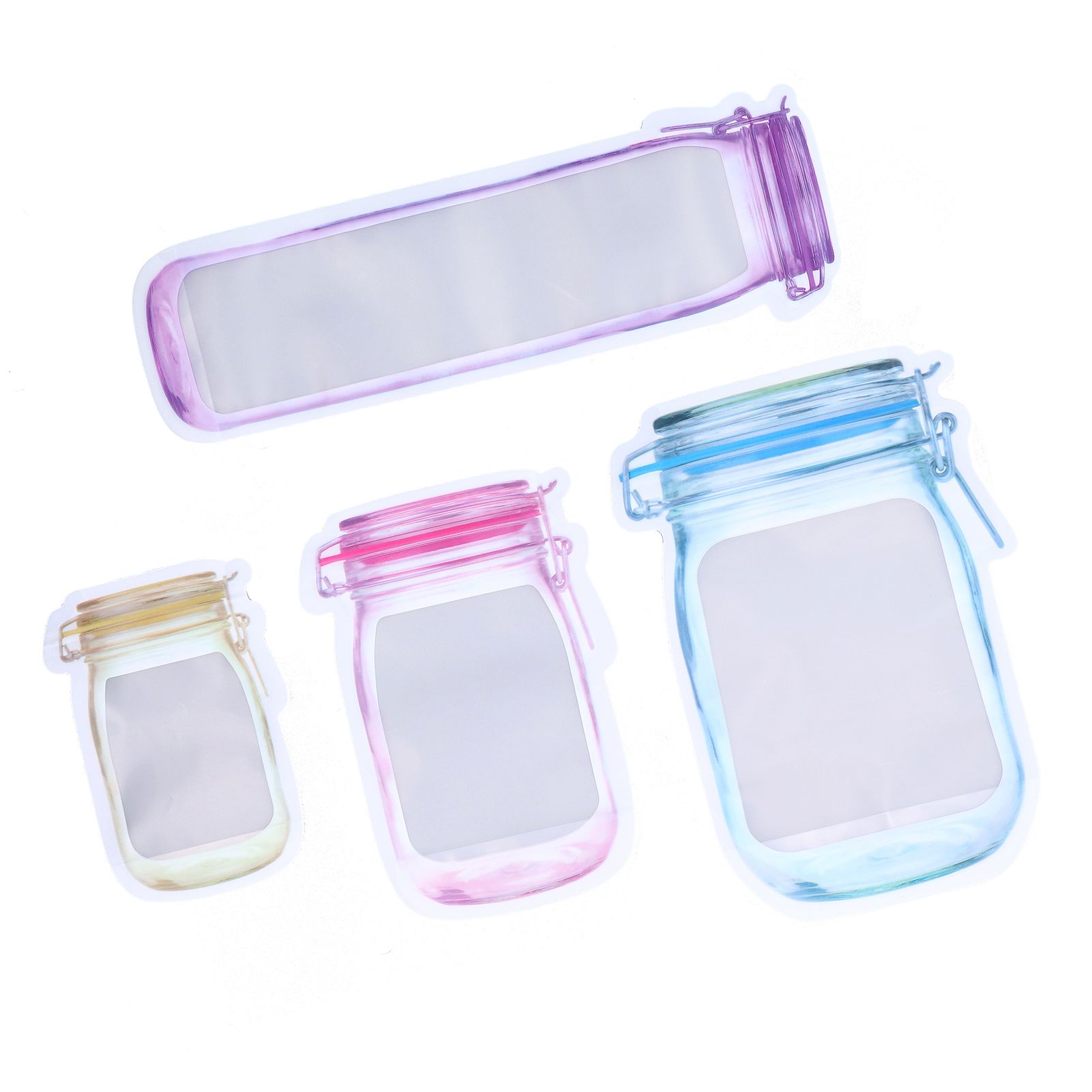 40Pcs Reusable Food Storage Bags Good Leakproofness Large Capacity Zipper view 7