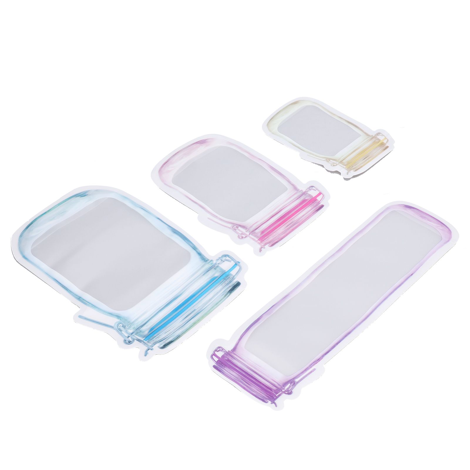 40Pcs Reusable Food Storage Bags Good Leakproofness Large Capacity Zipper view 10