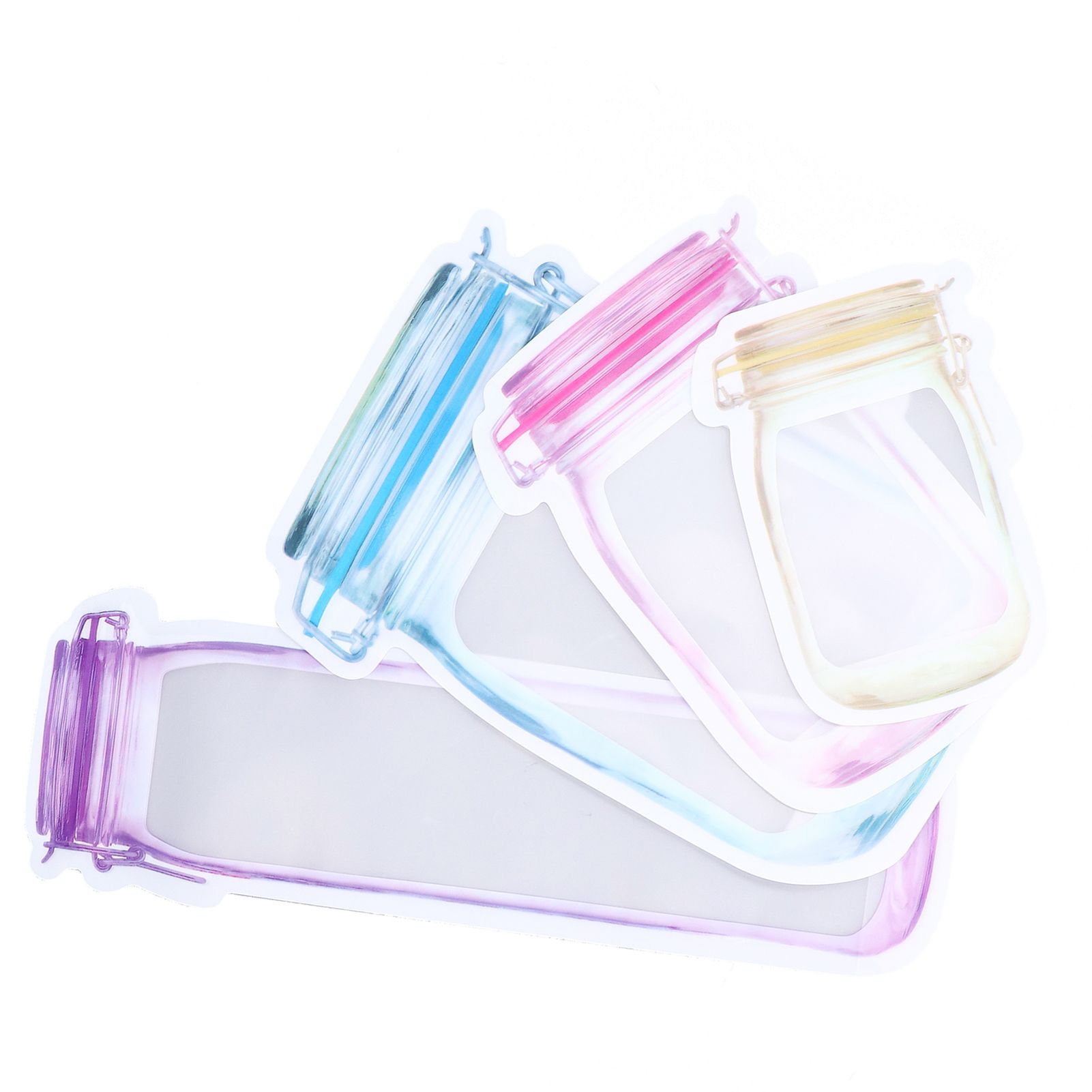 40Pcs Reusable Food Storage Bags Good Leakproofness Large Capacity Zipper view 13
