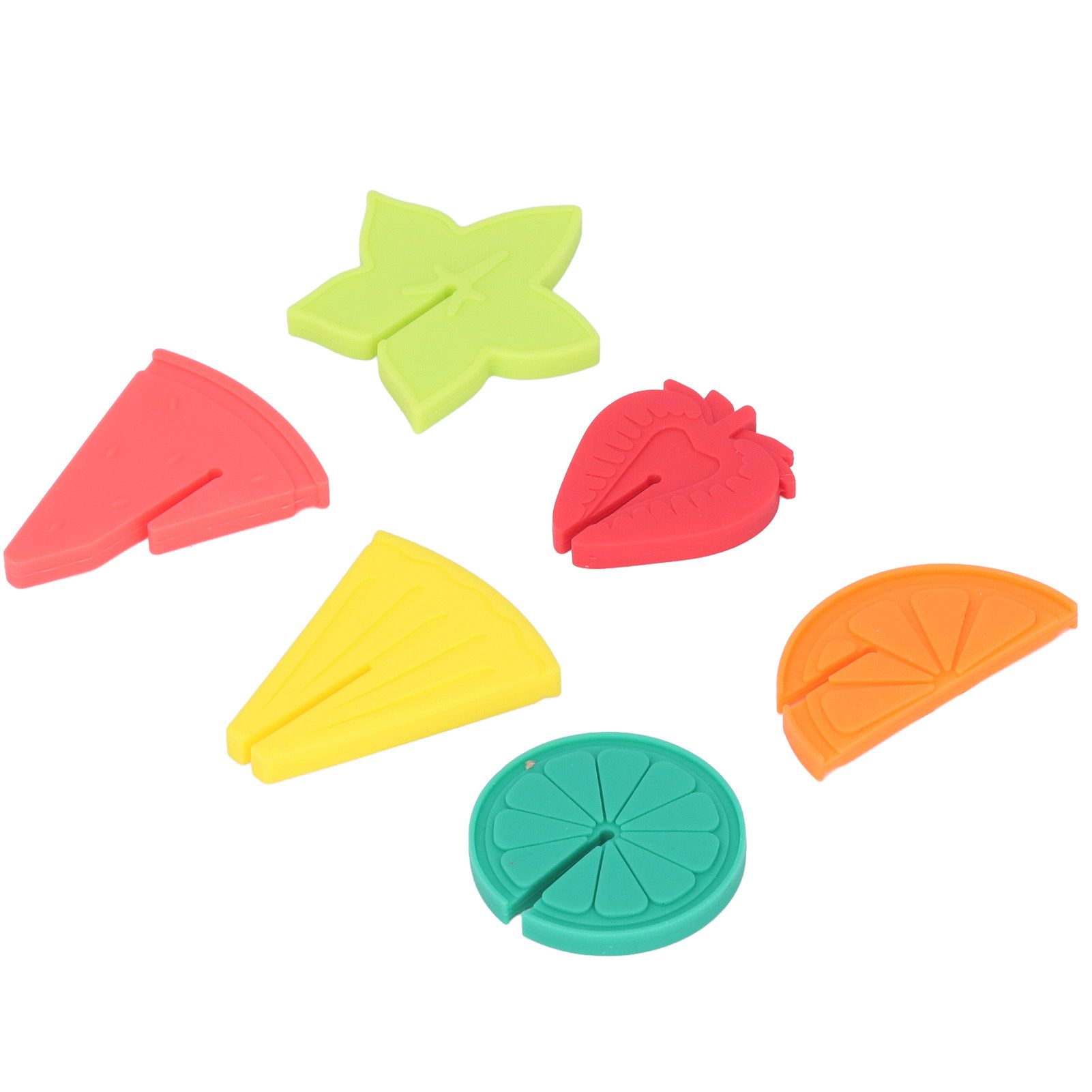 6pcs Wine Glass Marker Silicone Fruit Pattern Harmless Reusable Drink Cup view 4