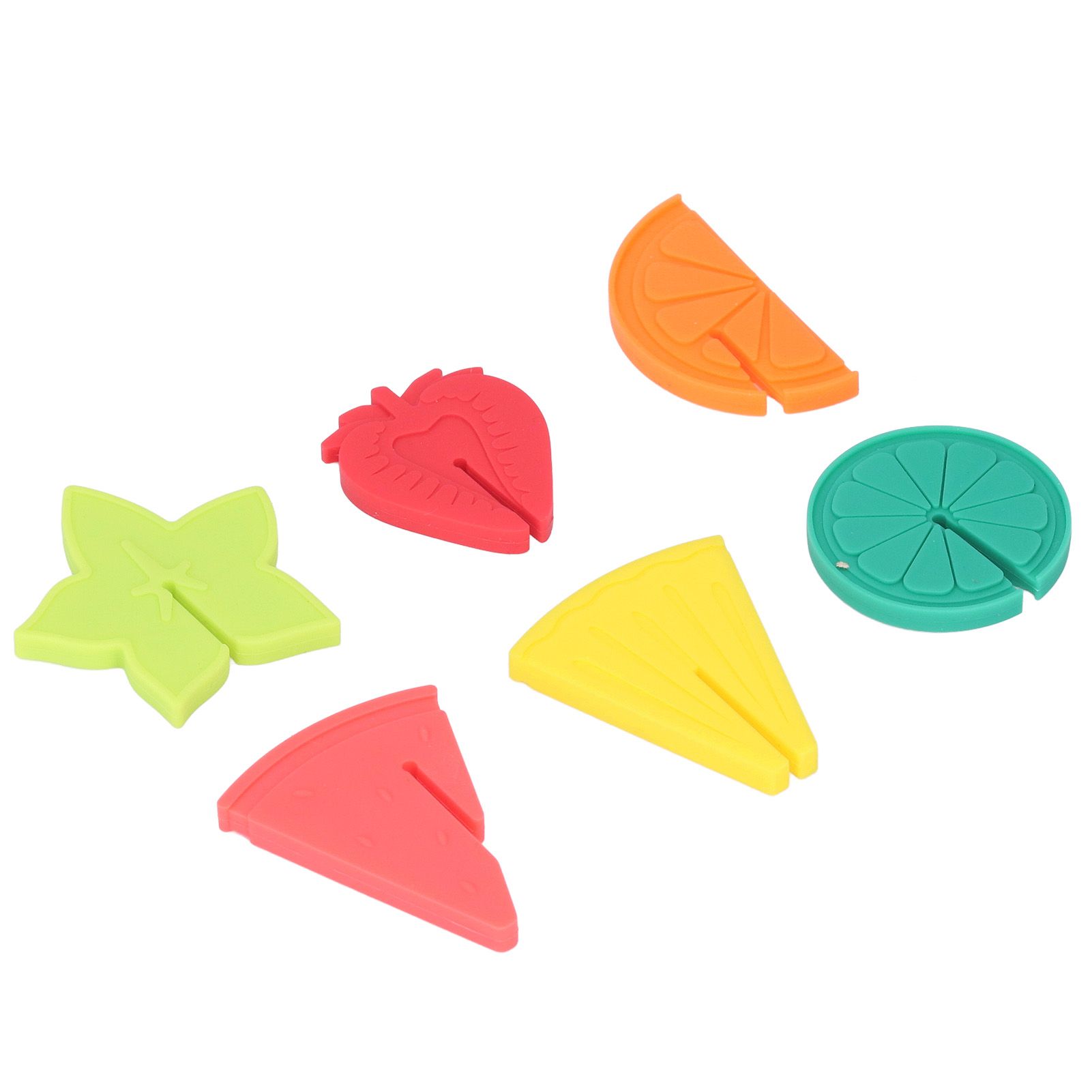6pcs Wine Glass Marker Silicone Fruit Pattern Harmless Reusable Drink Cup view 5