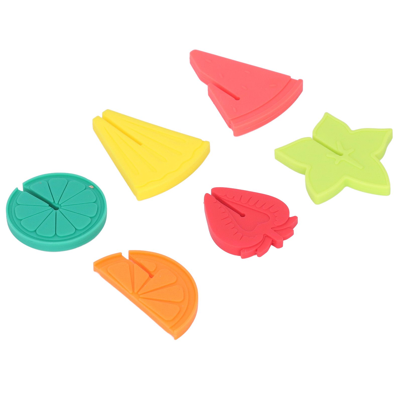 6pcs Wine Glass Marker Silicone Fruit Pattern Harmless Reusable Drink Cup view 6