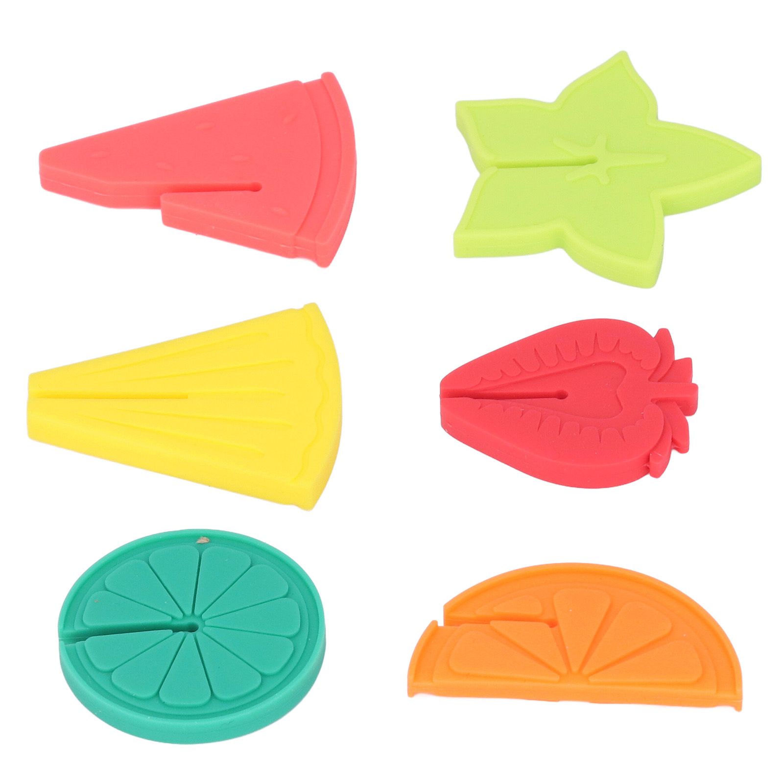 6pcs Wine Glass Marker Silicone Fruit Pattern Harmless Reusable Drink Cup view 10