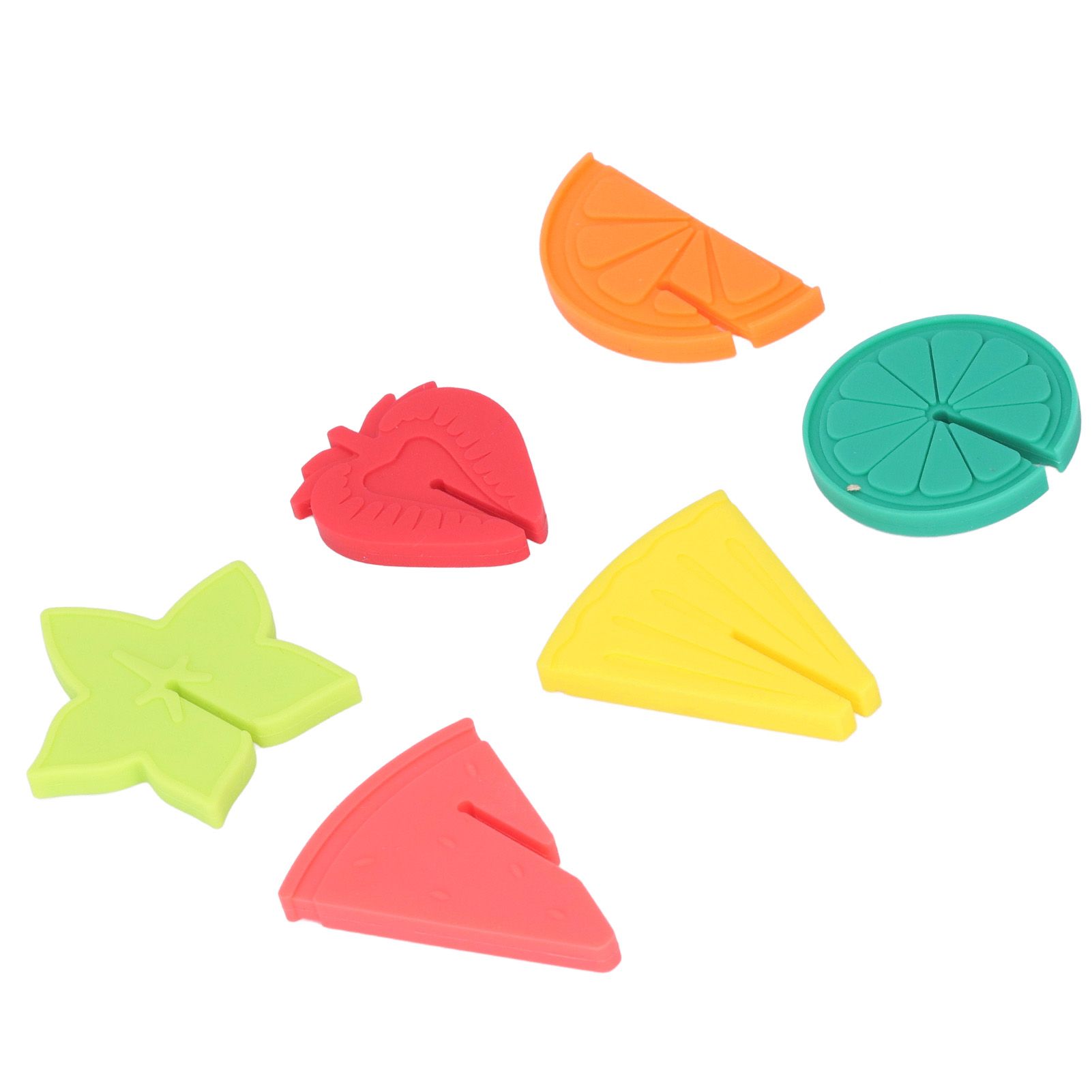 6pcs Wine Glass Marker Silicone Fruit Pattern Harmless Reusable Drink Cup view 14