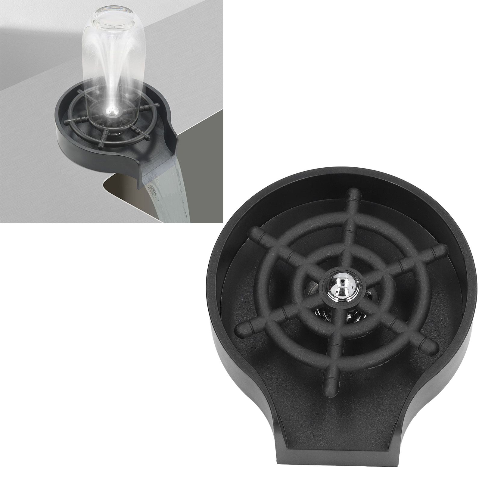 Automatic Cup Washer Black Stainless Steel Cleanfree Fashionable Pitcher view 12