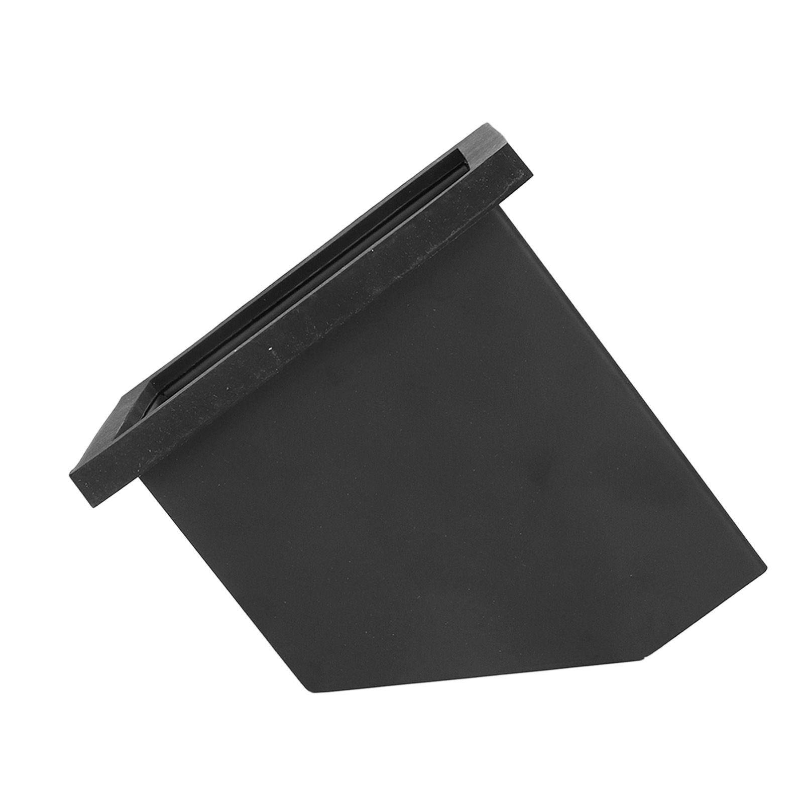 Coffee Knock Box Grounds Disposal Bin Bottomless Embedded Oblique Mouth view 8