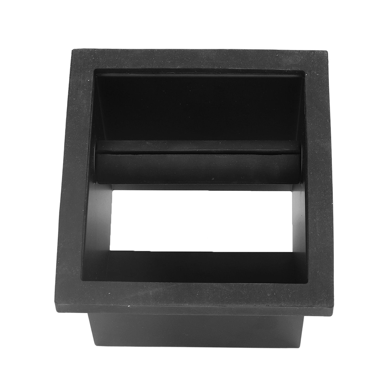 Coffee Knock Box Grounds Disposal Bin Bottomless Embedded Oblique Mouth view 14
