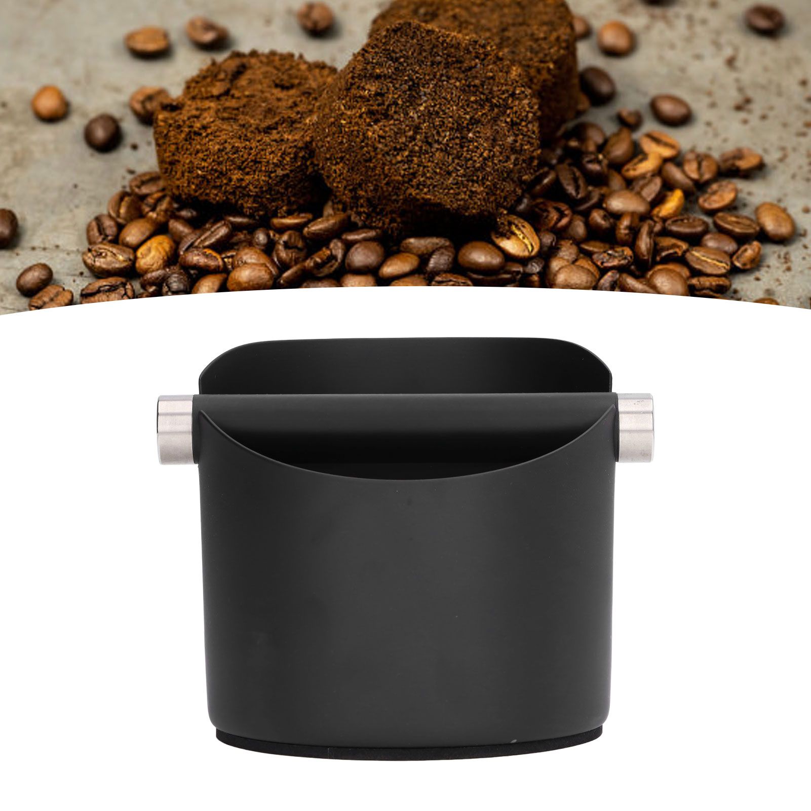 Coffee Grounds Bucket Stainless Steel Rubber Coffee Dump Bin for Home view 12