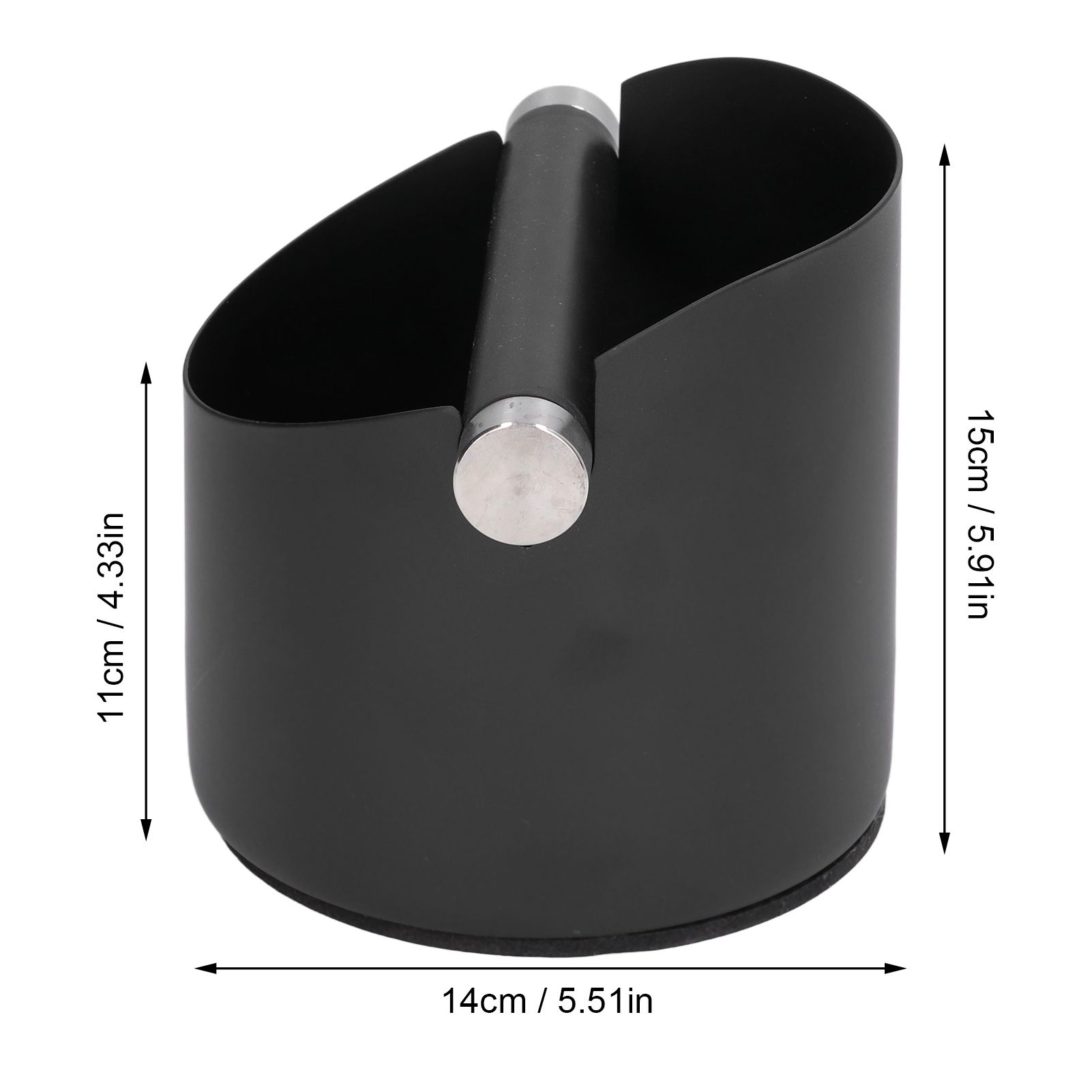 Coffee Grounds Bucket Stainless Steel Rubber Coffee Dump Bin for Home view 13