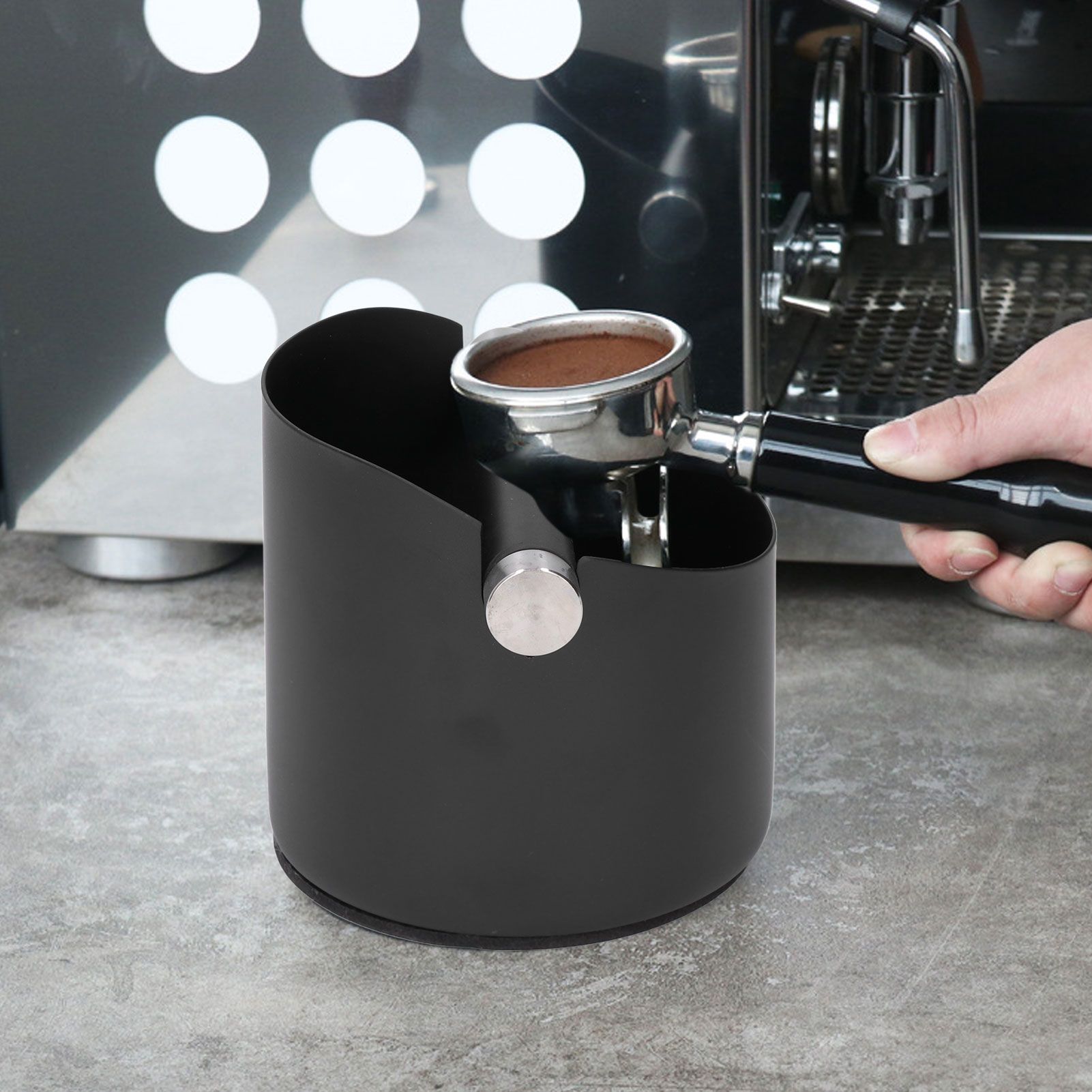Coffee Grounds Bucket Stainless Steel Rubber Coffee Dump Bin for Home view 15