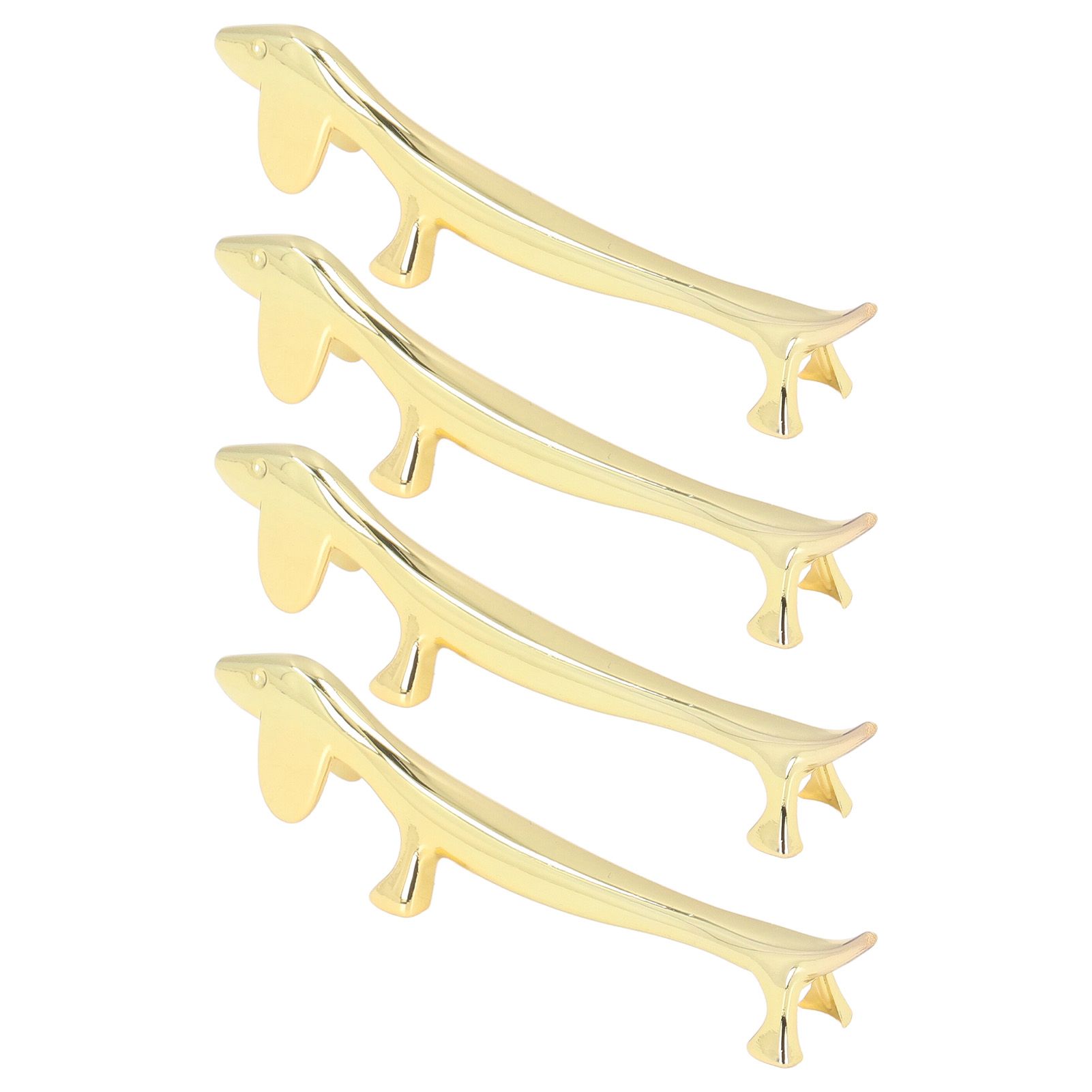 4Pcs Chopstick Rest Smoother Surfaces Reusable Cute Animal Design Gold view 6