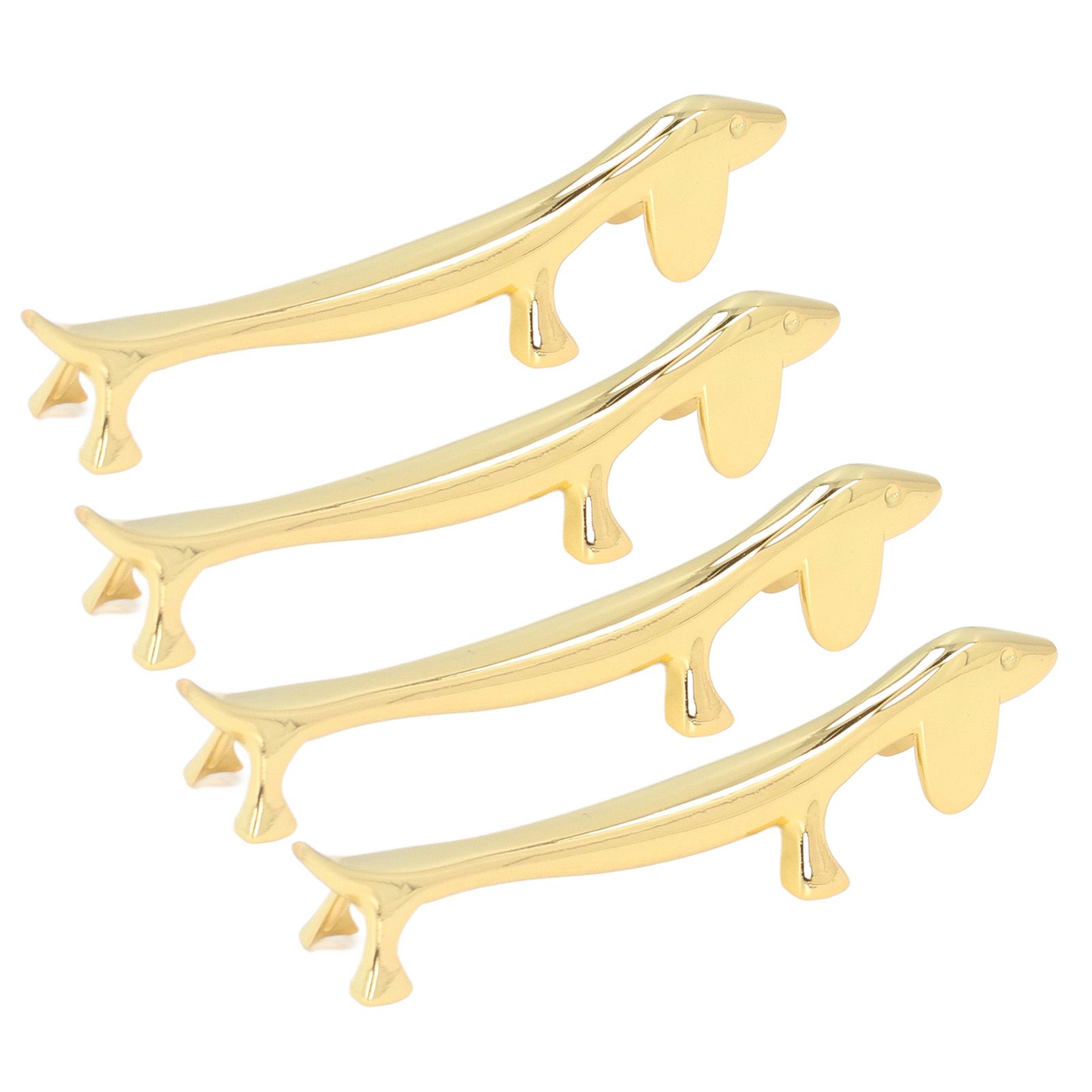 4Pcs Chopstick Rest Smoother Surfaces Reusable Cute Animal Design Gold view 10