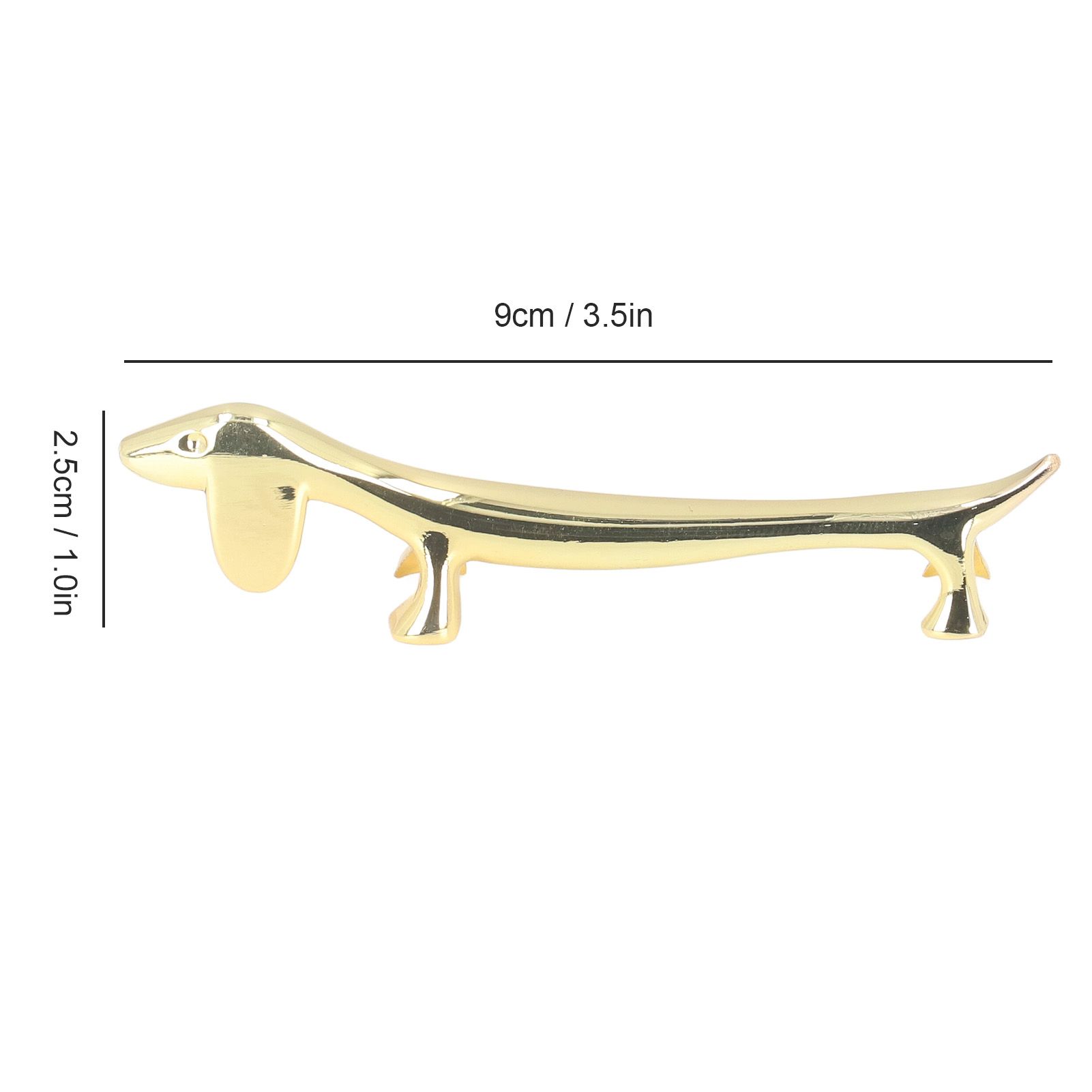 4Pcs Chopstick Rest Smoother Surfaces Reusable Cute Animal Design Gold view 13