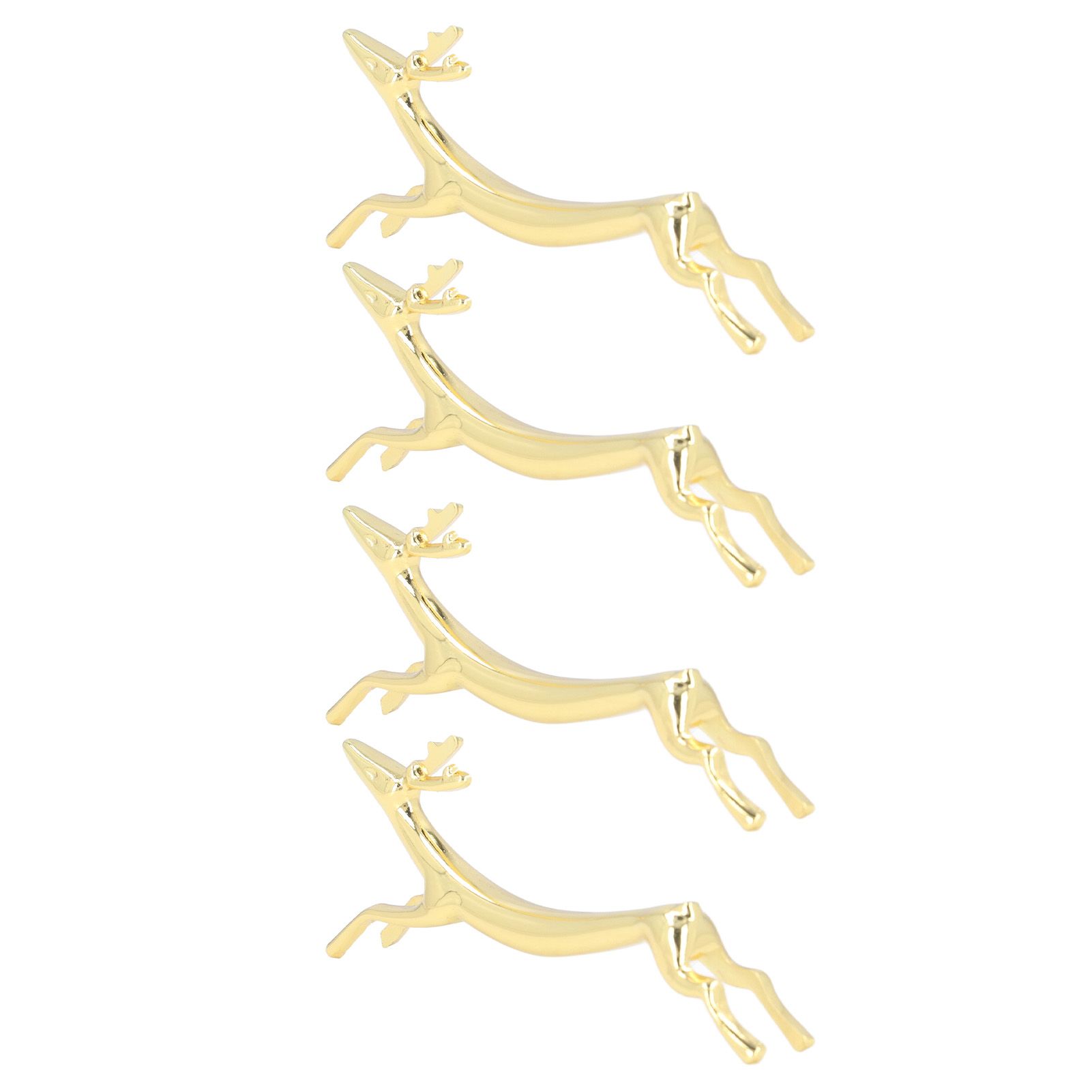 4Pcs Chopstick Rest Smoother Surfaces Reusable Cute Animal Design Gold view 2