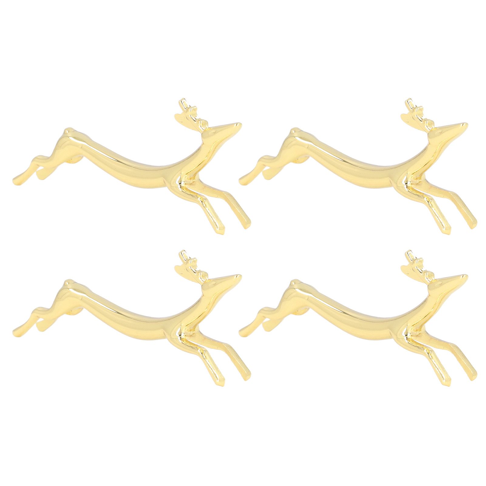 4Pcs Chopstick Rest Smoother Surfaces Reusable Cute Animal Design Gold view 4