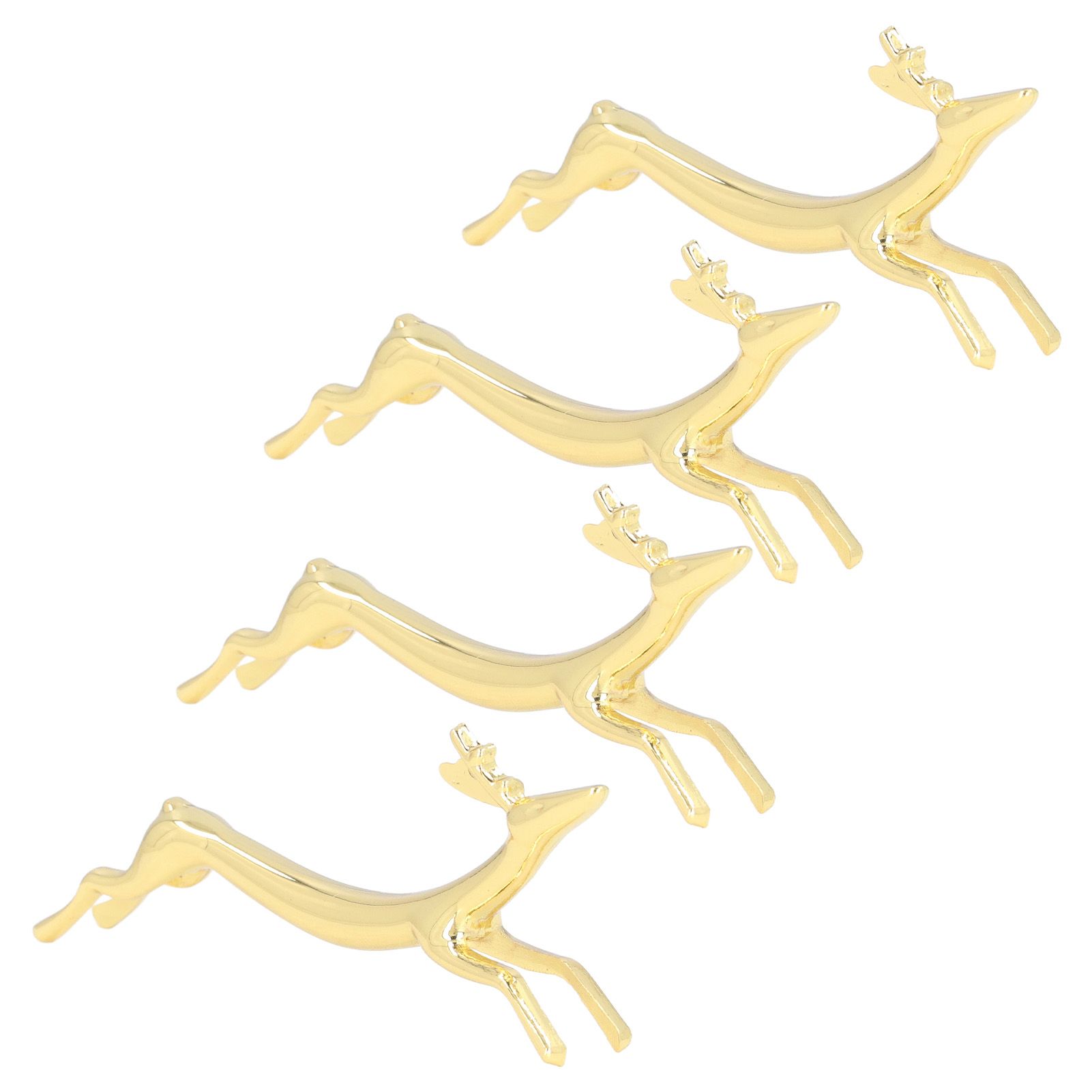 4Pcs Chopstick Rest Smoother Surfaces Reusable Cute Animal Design Gold view 5